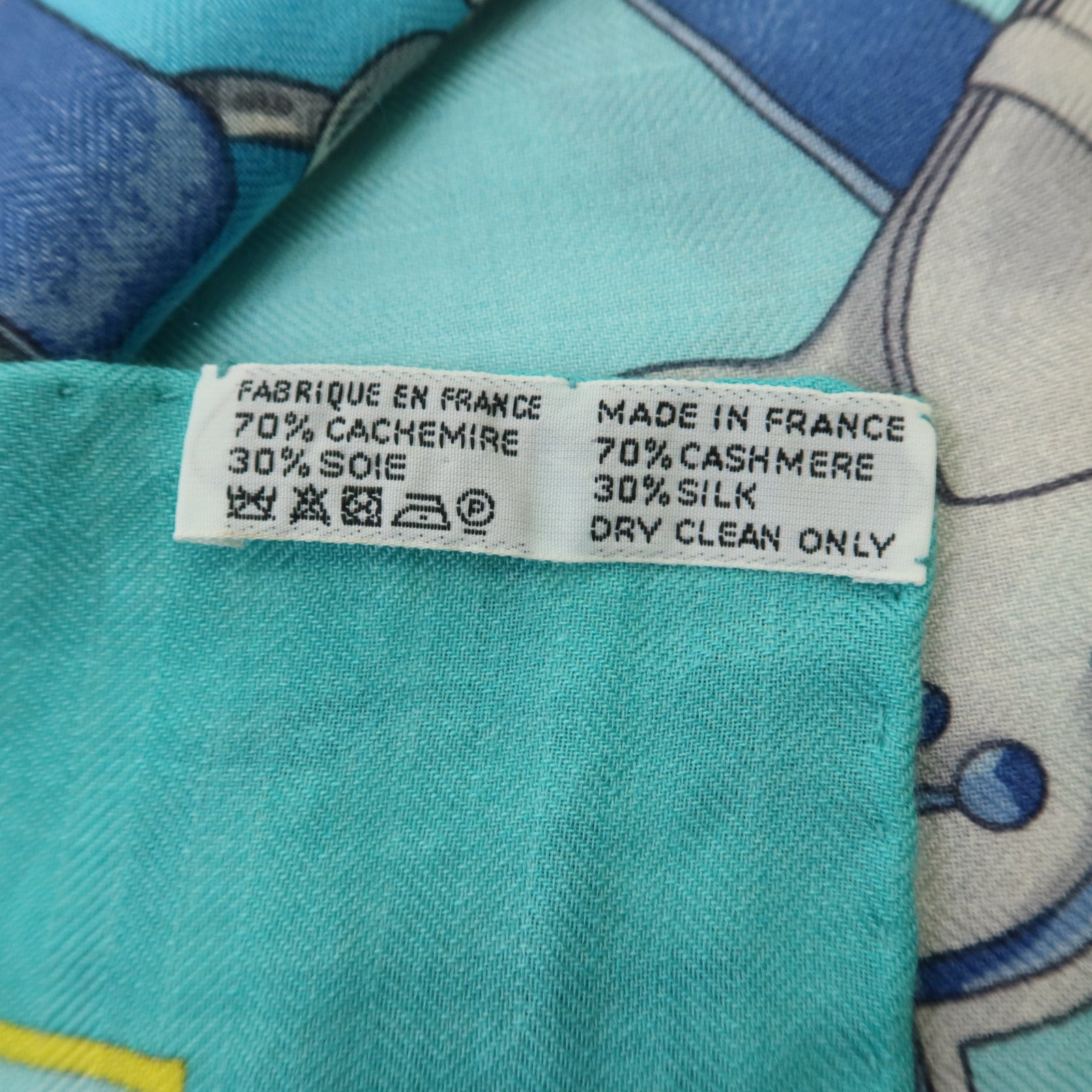 HERMES 羊絨/絲質Scarf 140X140絲巾