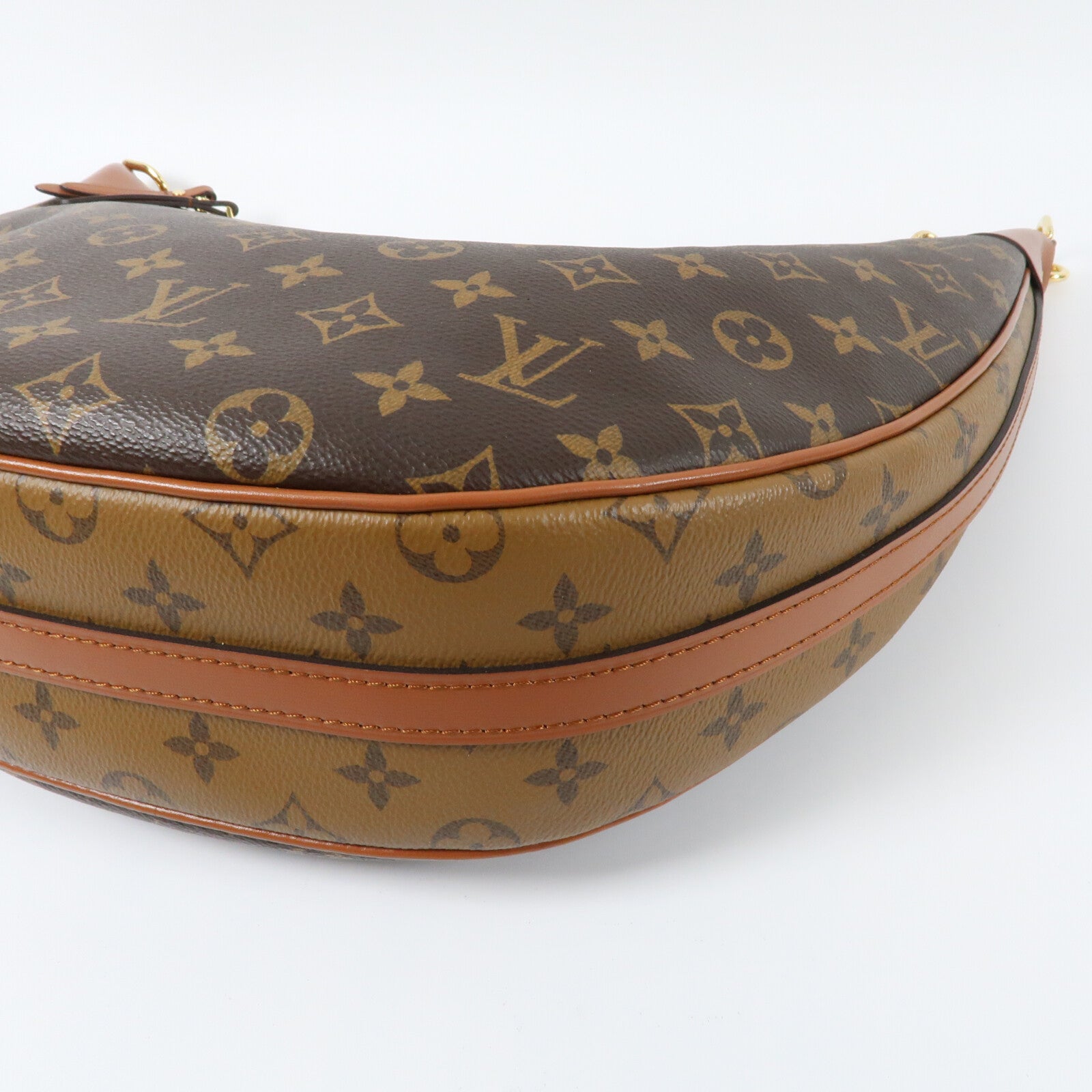 LOUIS VUITTON Monogram Loop Hobo金扣手挽肩背兩用袋