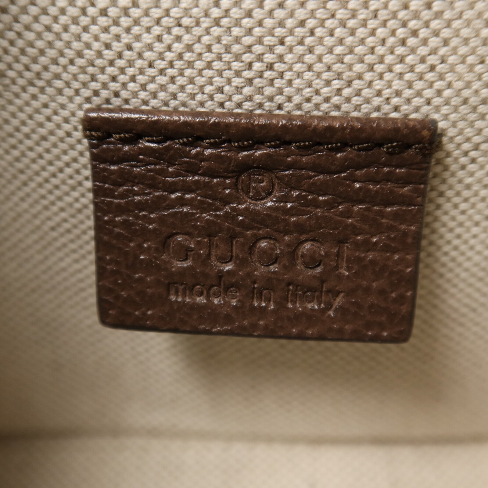 GUCCI 帆布Horsebit 1955金扣肩背袋