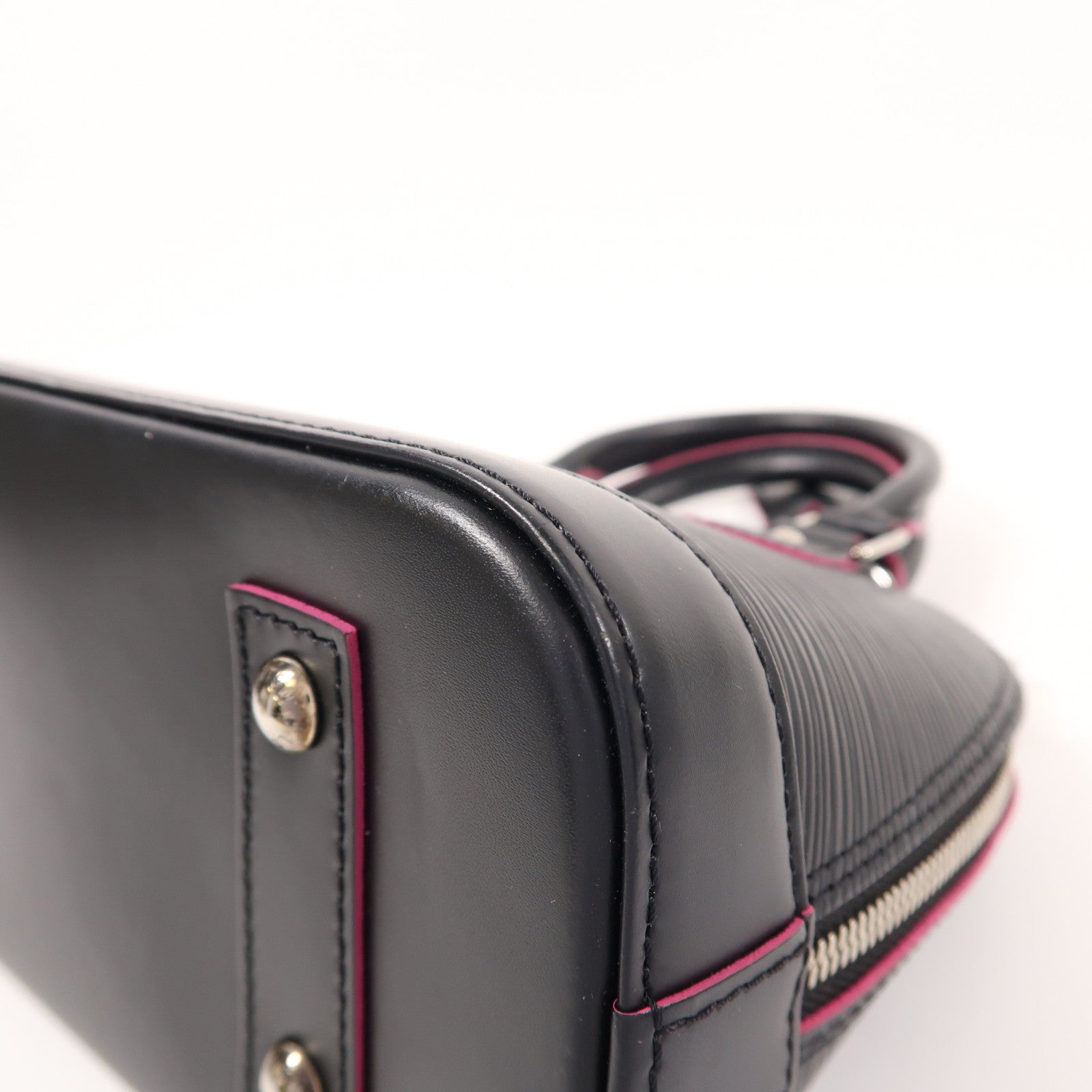 LOUIS VUITTON Epi Alma BB銀扣手挽肩背兩用袋
