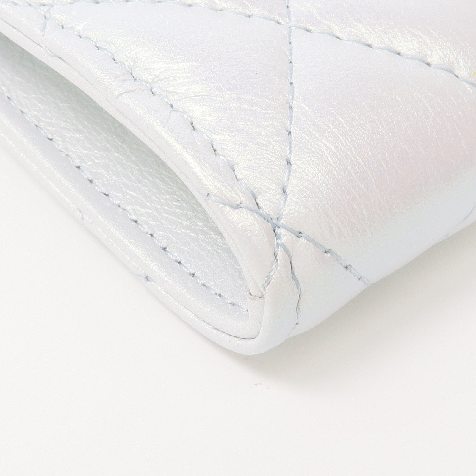 CHANEL 牛皮皮革Phone Bag銀扣鏈帶肩背袋