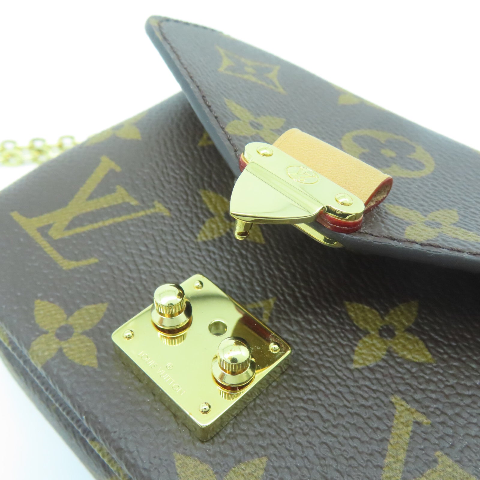 LOUIS VUITTON 【激減優惠】Monogram Micro Metis金扣肩背袋啡色