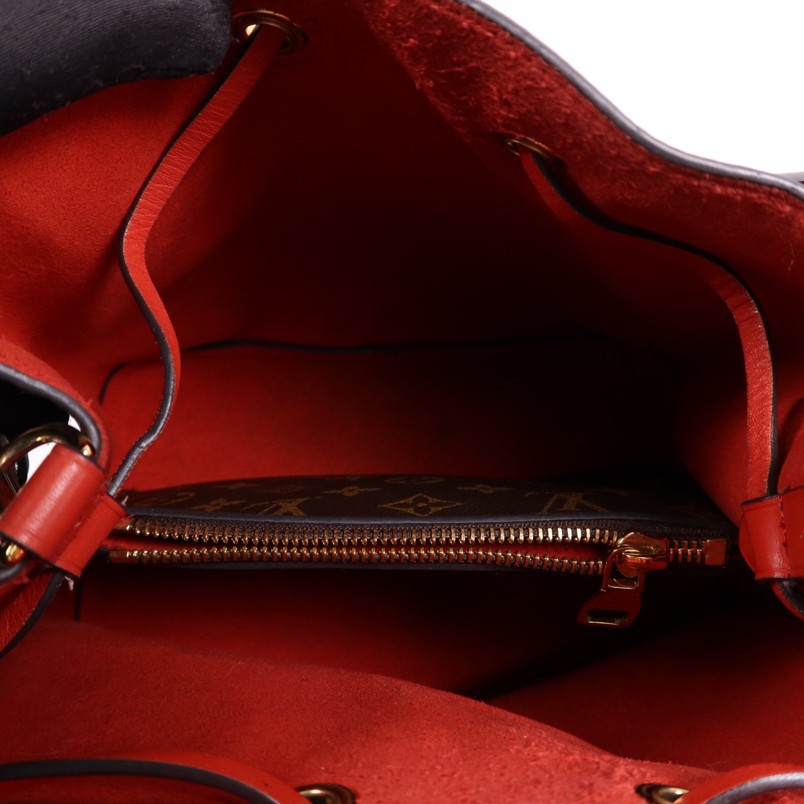 LOUIS VUITTON Monogram Neo Noe Bucket Bag金扣肩背袋Coquelicot