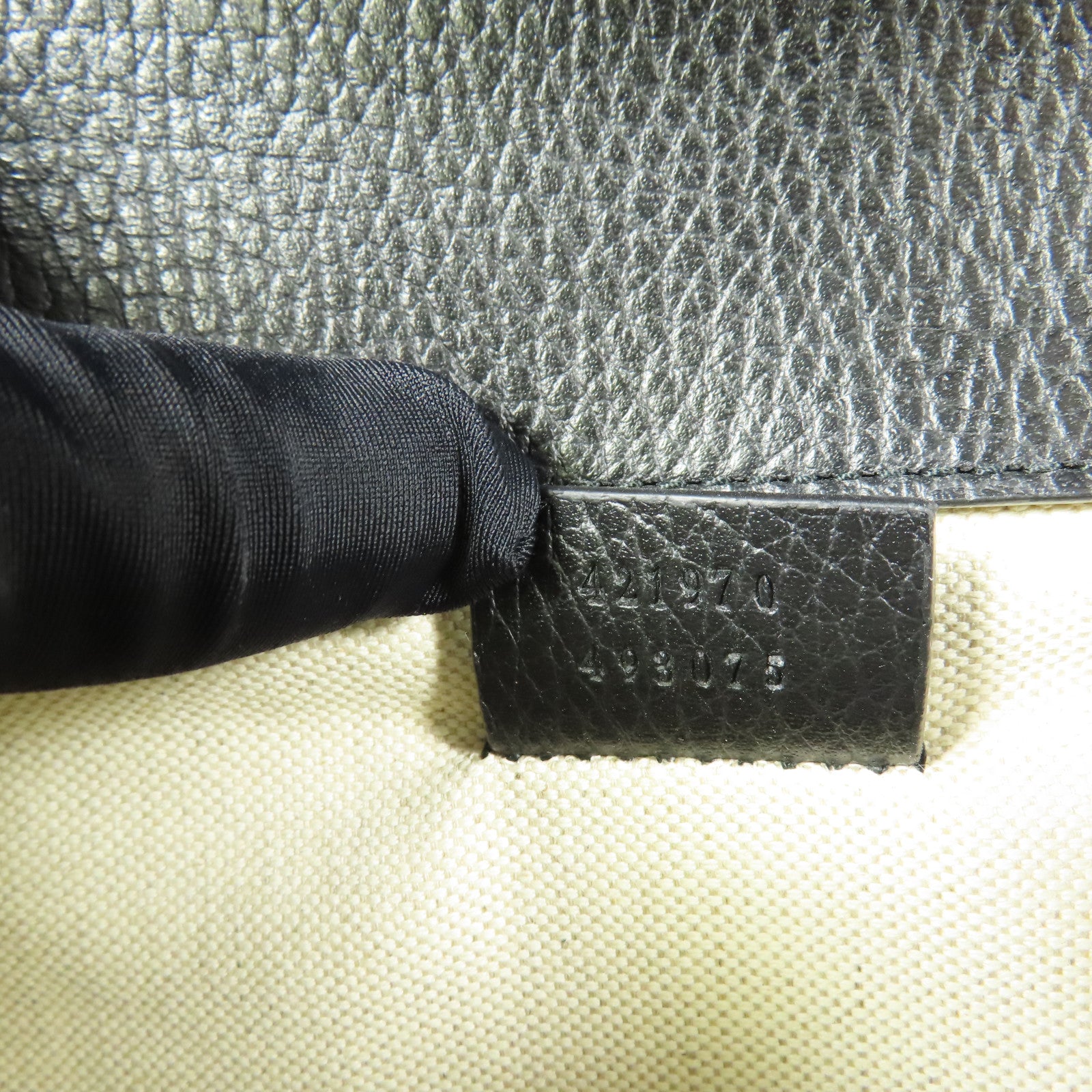 GUCCI GG SHW Dionysus Chain Shoulder Bag Calfskin Leather Black