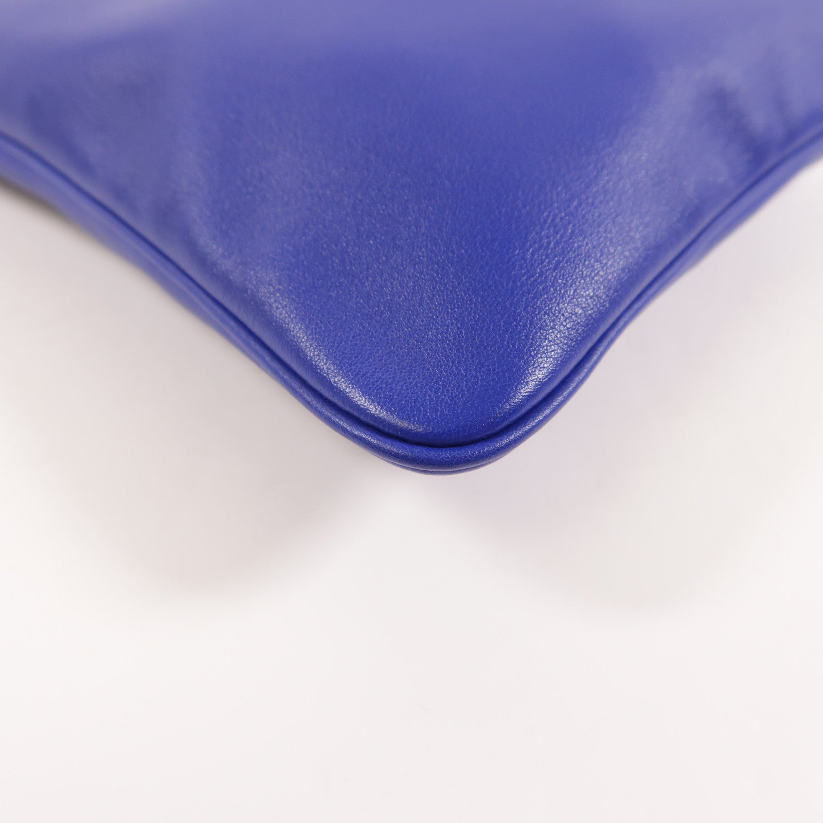 HERMES Swift皮革Aline Mini銀扣肩背袋Bleu Electrique