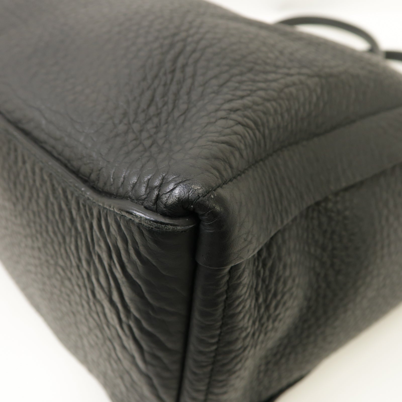Furla 牛皮皮革Shoulder Bag金扣肩背袋黑色