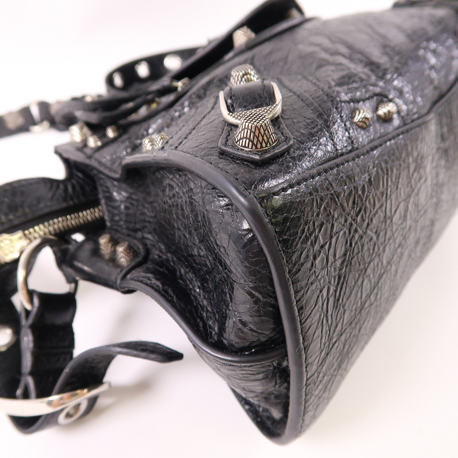 BALENCIAGA 牛皮皮革Neo Cagole銀扣手挽肩背兩用袋