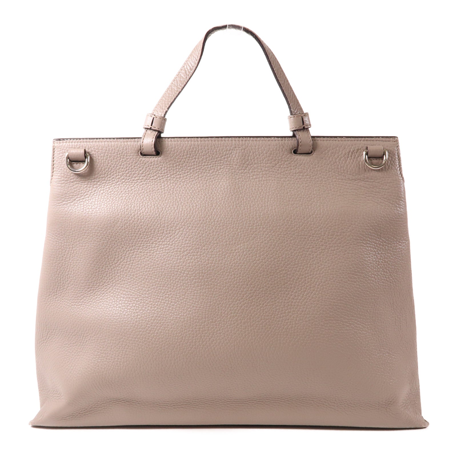 GUCCI【激減優惠】 牛皮皮革2 Way Shoulder銀扣手挽肩背兩用袋