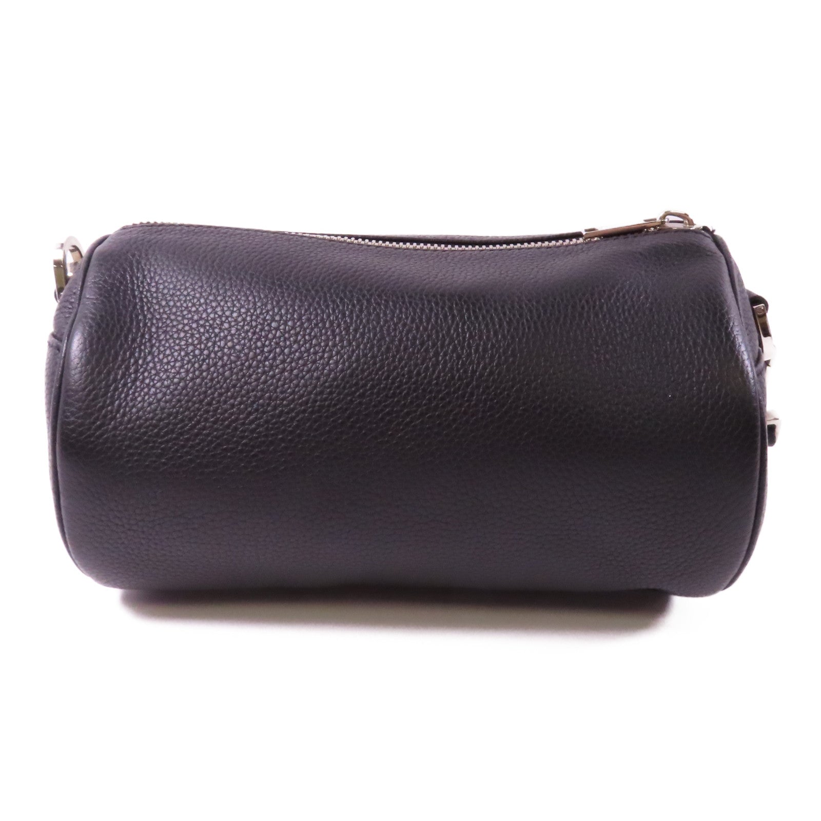 Dior 牛皮皮革Dior atelier 3銀扣肩背袋黑色