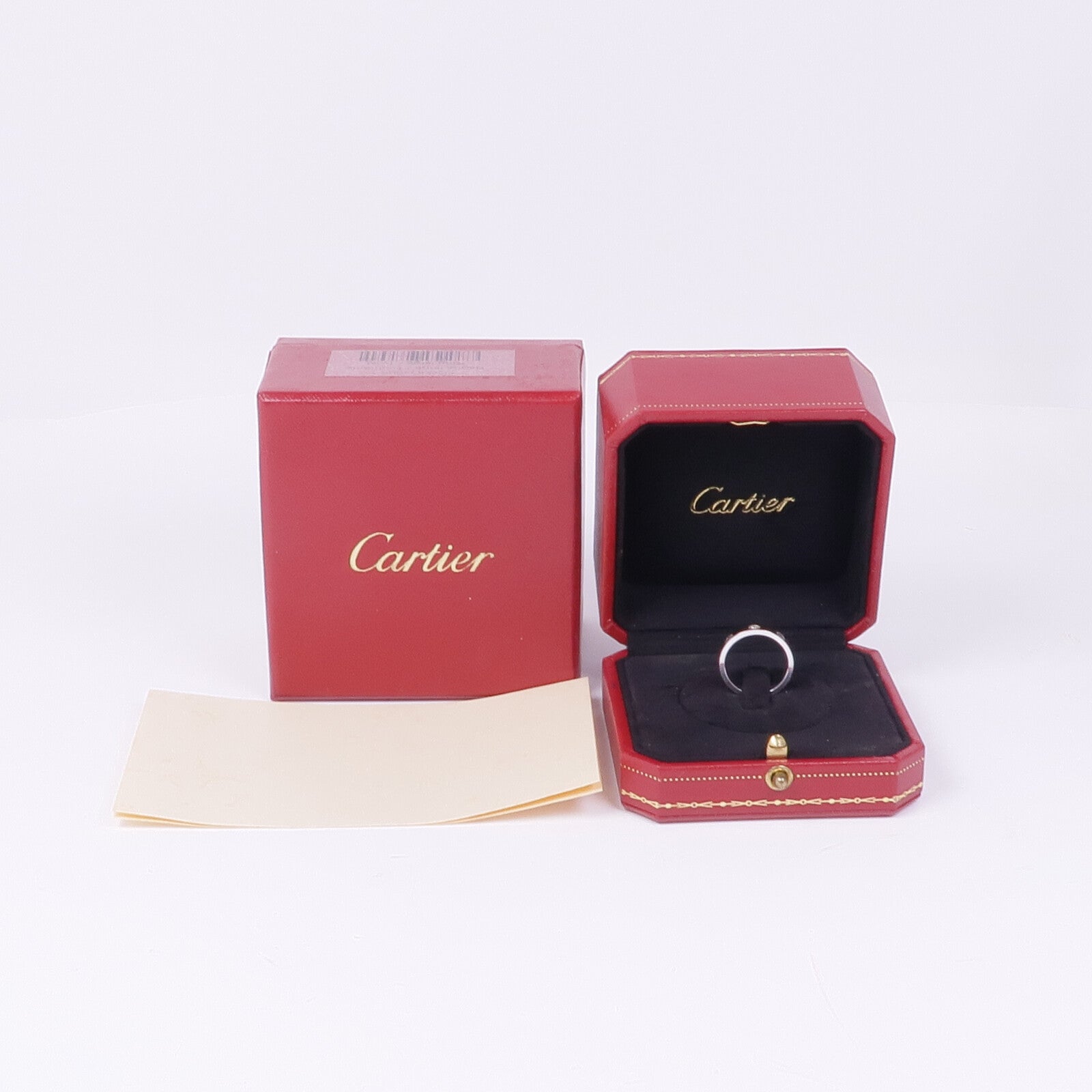 CARTIER 18K白金Love Ring 1 Diamond鑽石戒指Cartier#50/US#5