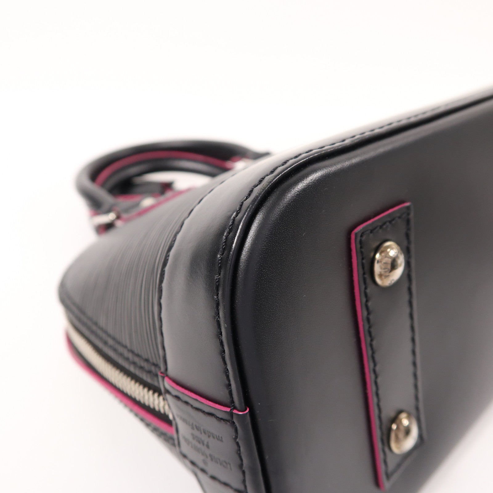 LOUIS VUITTON Epi Alma BB銀扣手挽肩背兩用袋