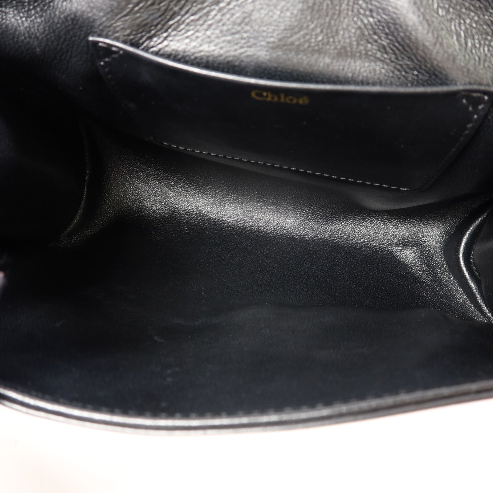 Chloe 牛皮皮革Shoulder Bag金扣鏈帶肩背袋