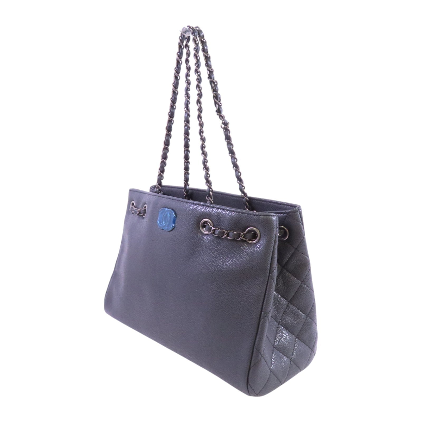 CHANEL 牛皮皮革Chain Tote Bag鏈帶肩背袋