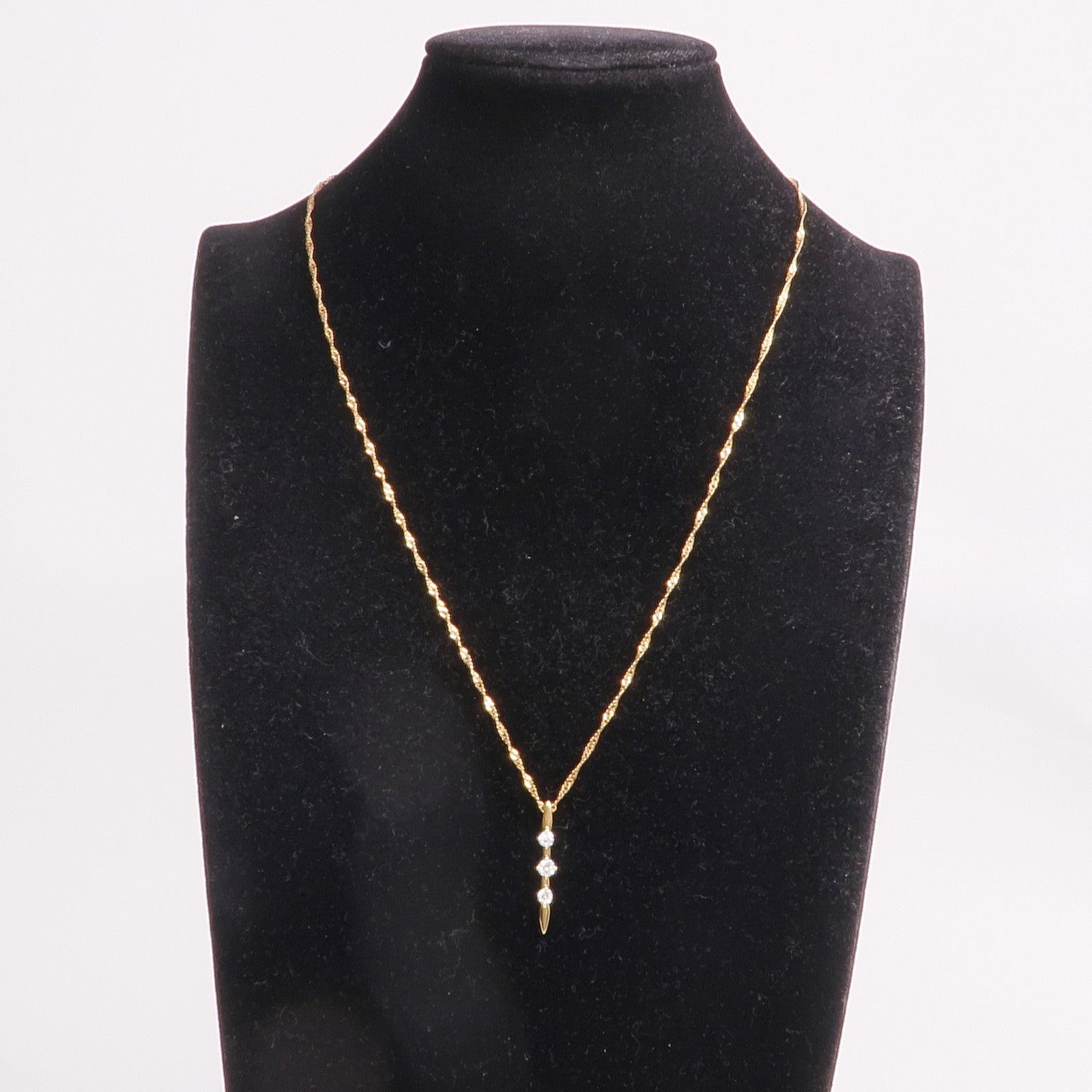 JEWELRY 【激減優惠】18K黃金Diamond Necklace鑽石項鍊