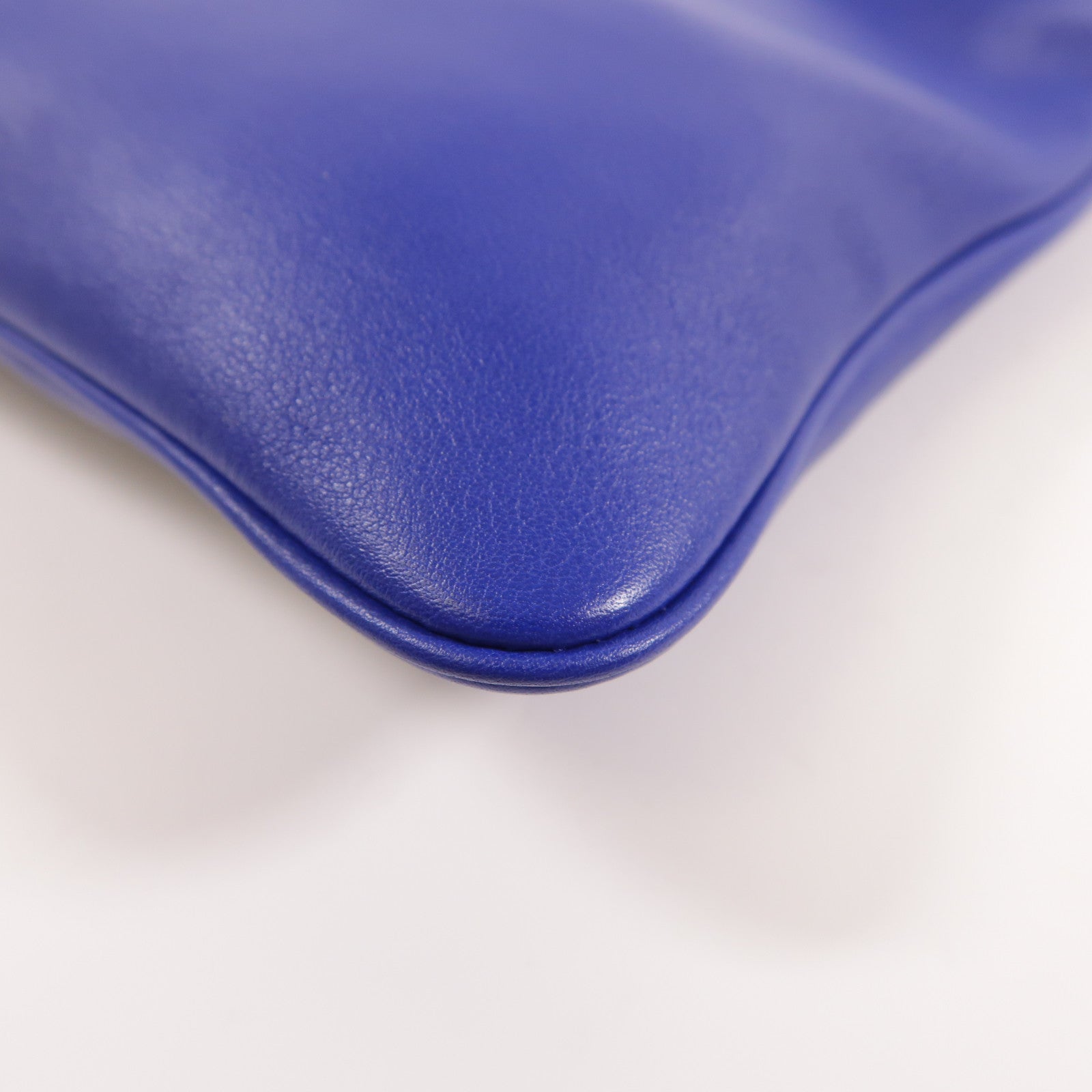 HERMES Swift皮革Aline Mini銀扣肩背袋Bleu Electrique