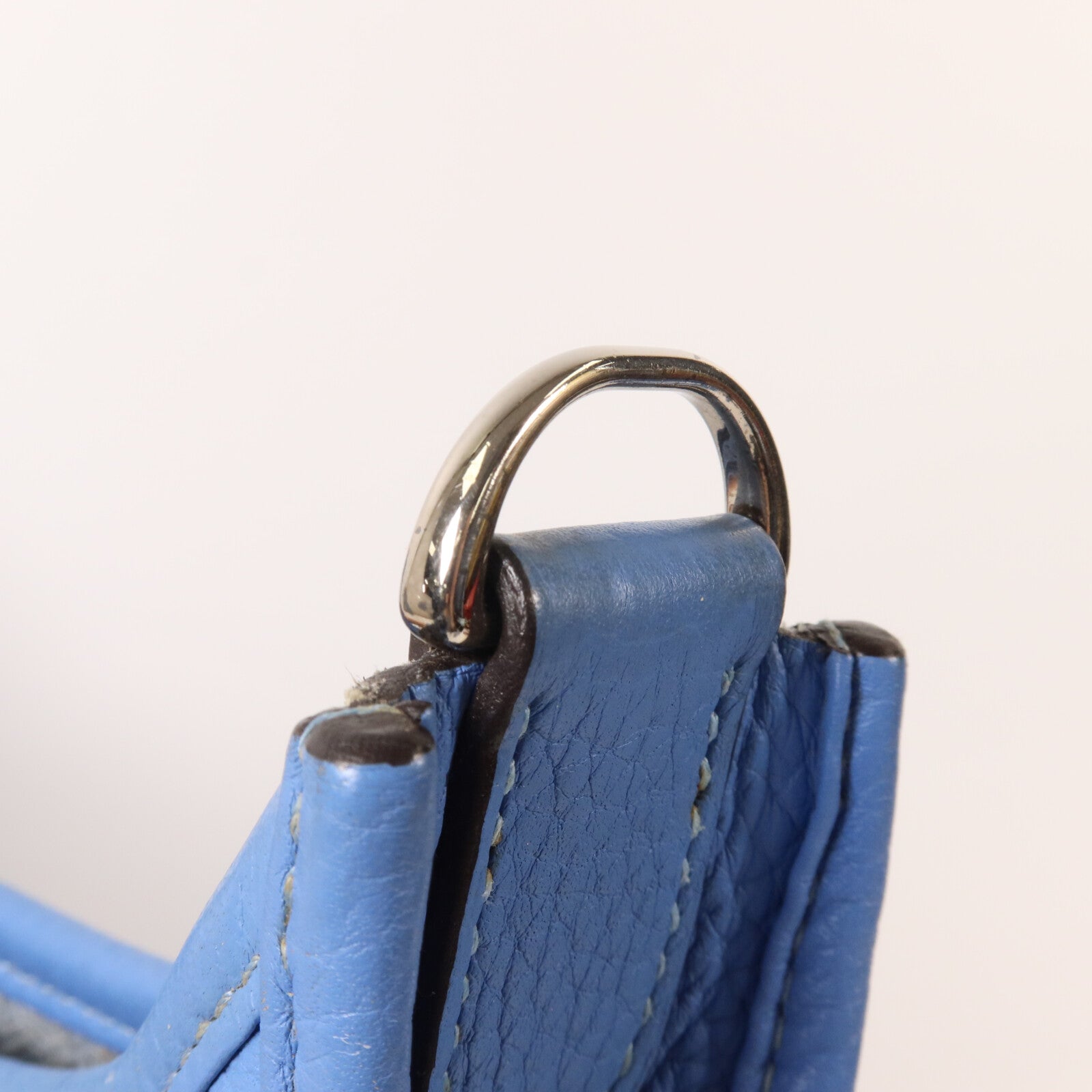 HERMES Clemence皮革Evelyne PM 肩背袋Bleu Paradis