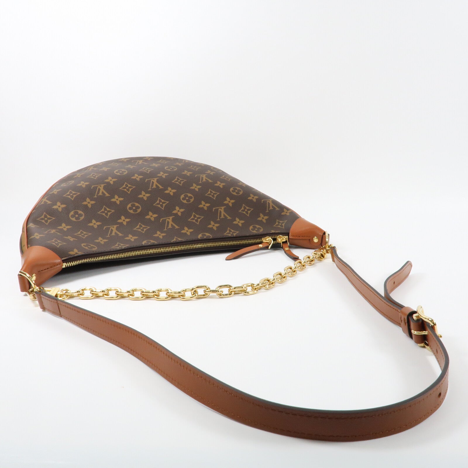 LOUIS VUITTON Monogram Loop Hobo金扣手挽肩背兩用袋