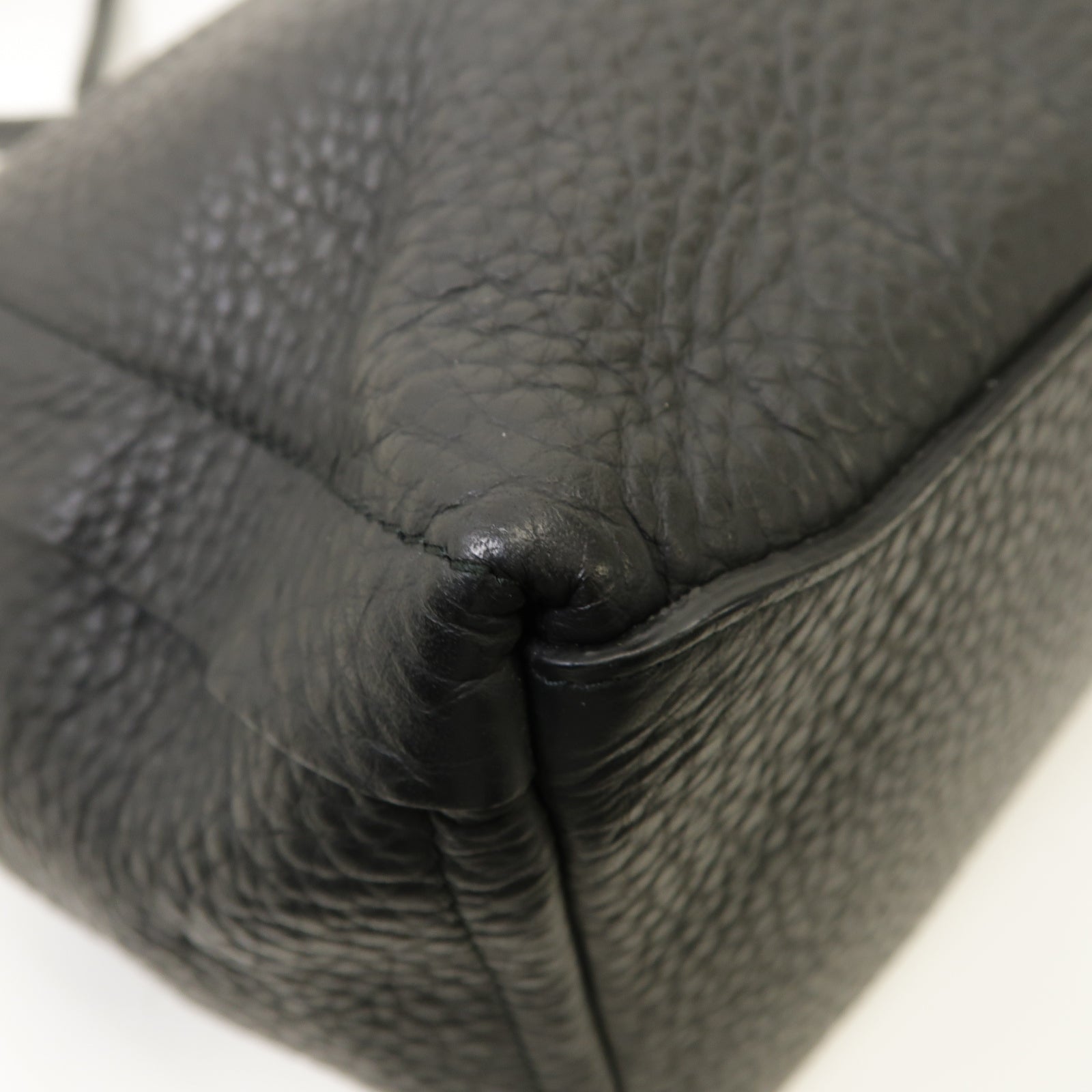 Furla 牛皮皮革Shoulder Bag金扣肩背袋黑色