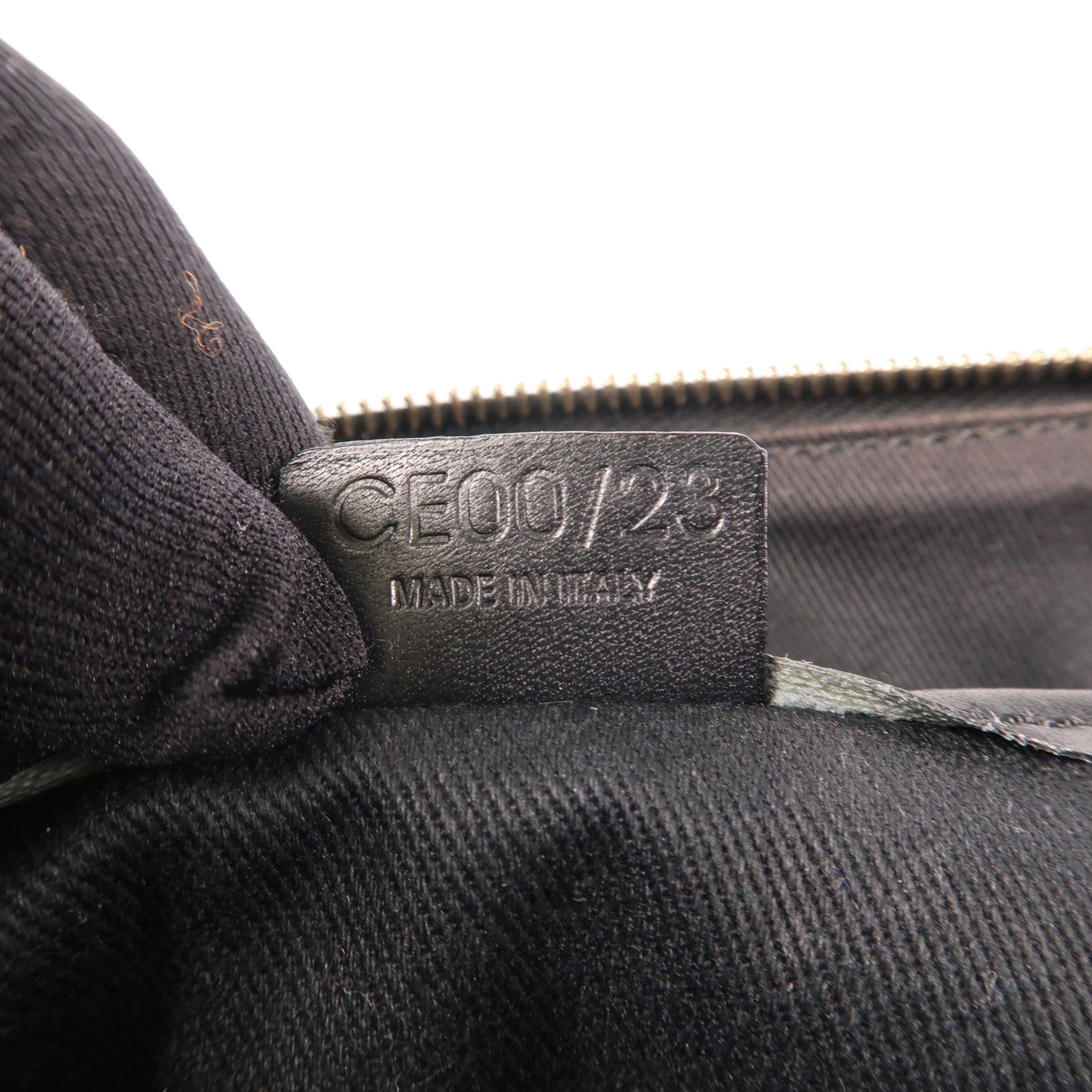 CELINE 塗層帆布Vintage金扣手挽袋啡色
