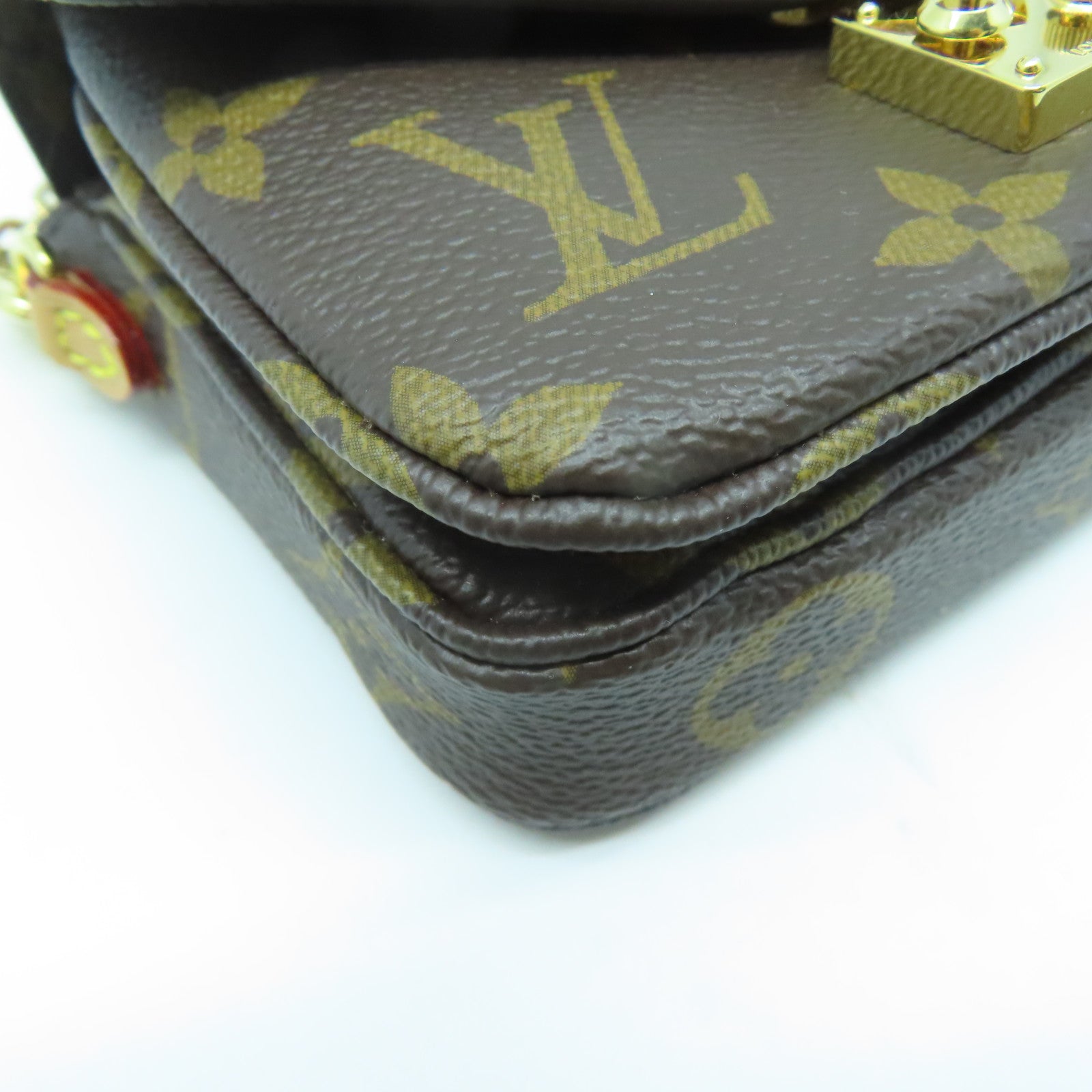 LOUIS VUITTON 【激減優惠】Monogram Micro Metis金扣肩背袋啡色