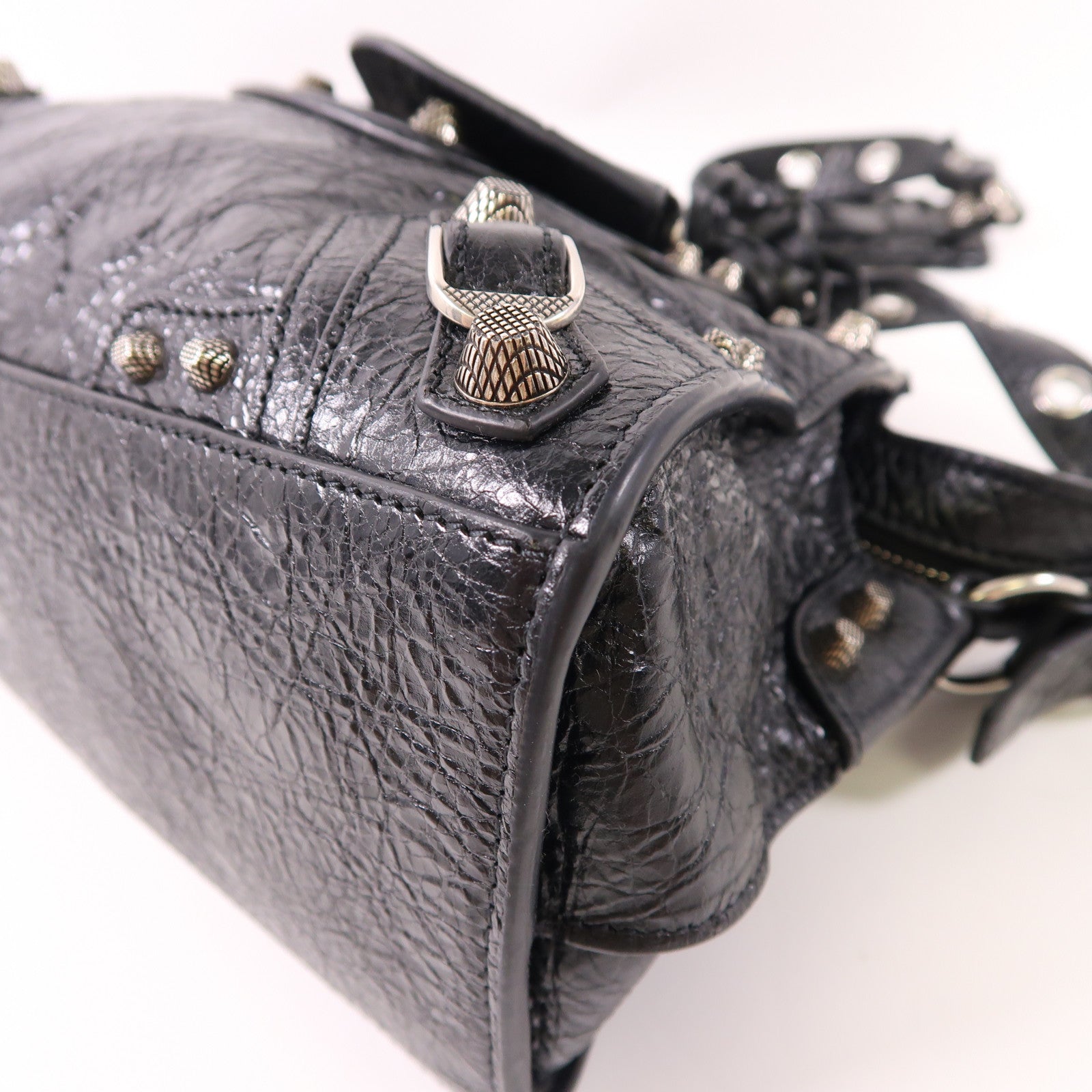 BALENCIAGA 牛皮皮革Neo Cagole銀扣手挽肩背兩用袋