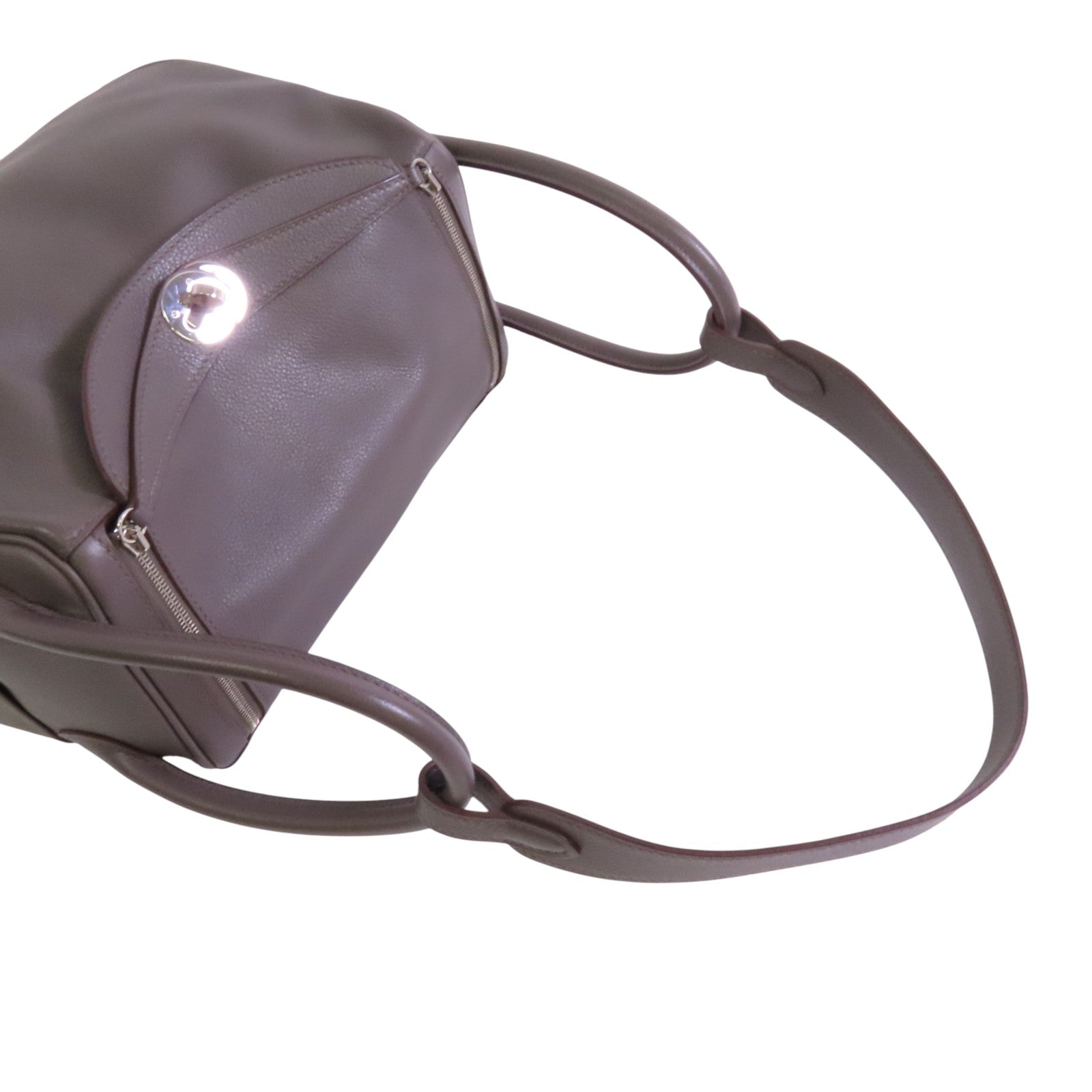 HERMES Evercolor皮革Lindy 26銀扣肩背袋