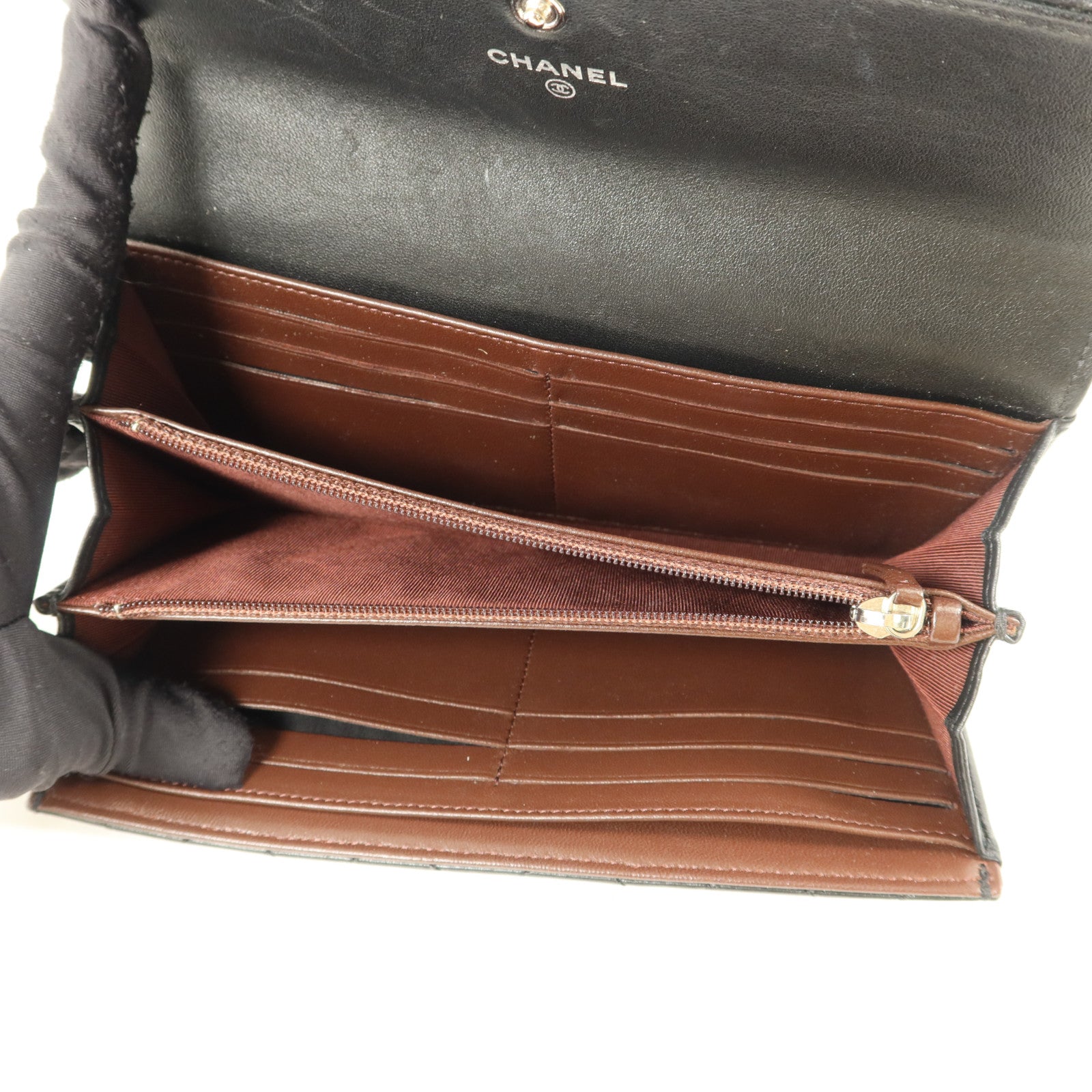 CHANEL 羊皮皮革Bifold Wallet長錢包