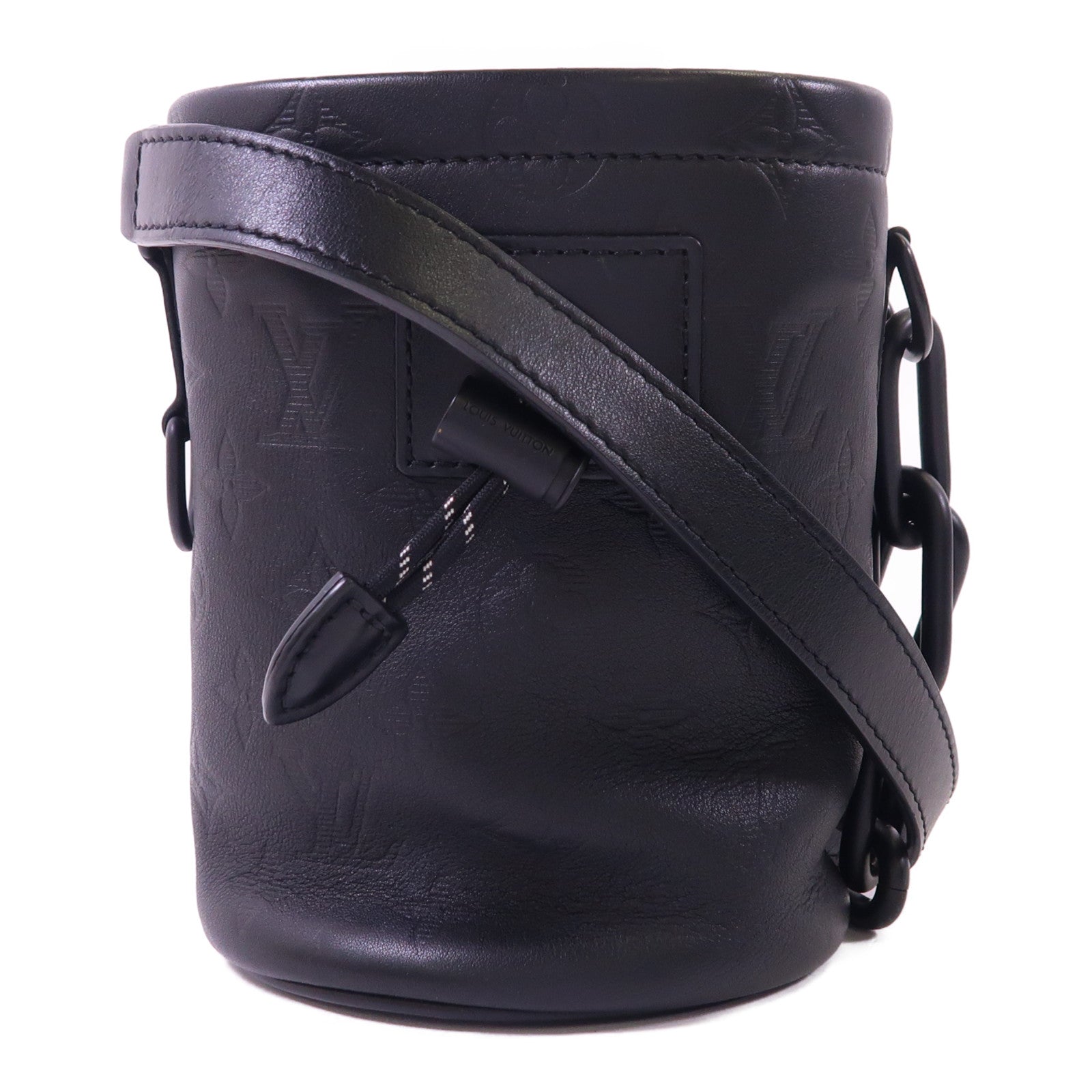 LOUIS VUITTON Monogram Shadow Chalk Nano肩背袋