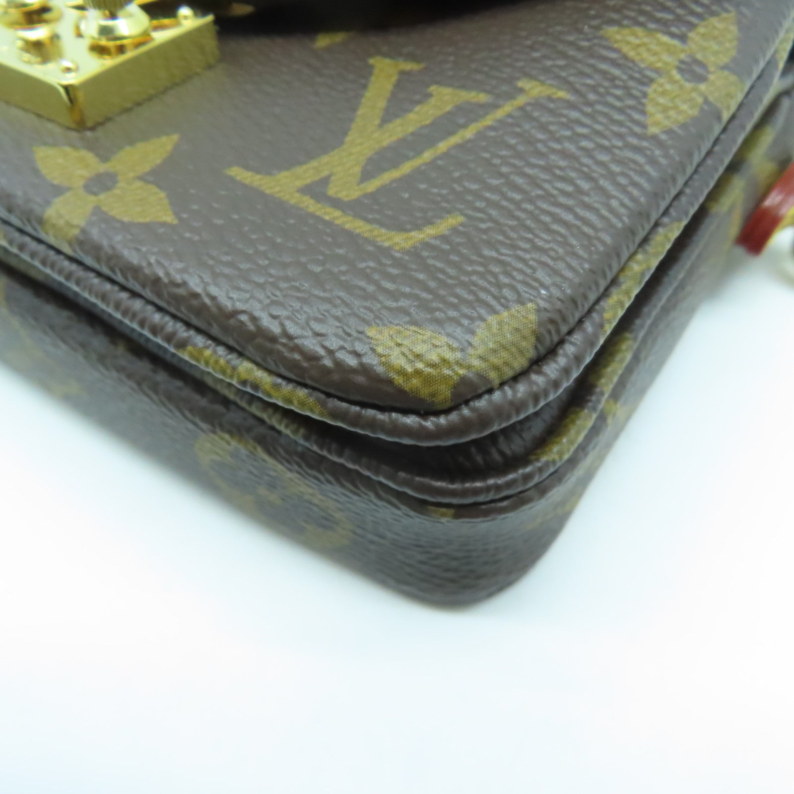 LOUIS VUITTON 【激減優惠】Monogram Micro Metis金扣肩背袋啡色