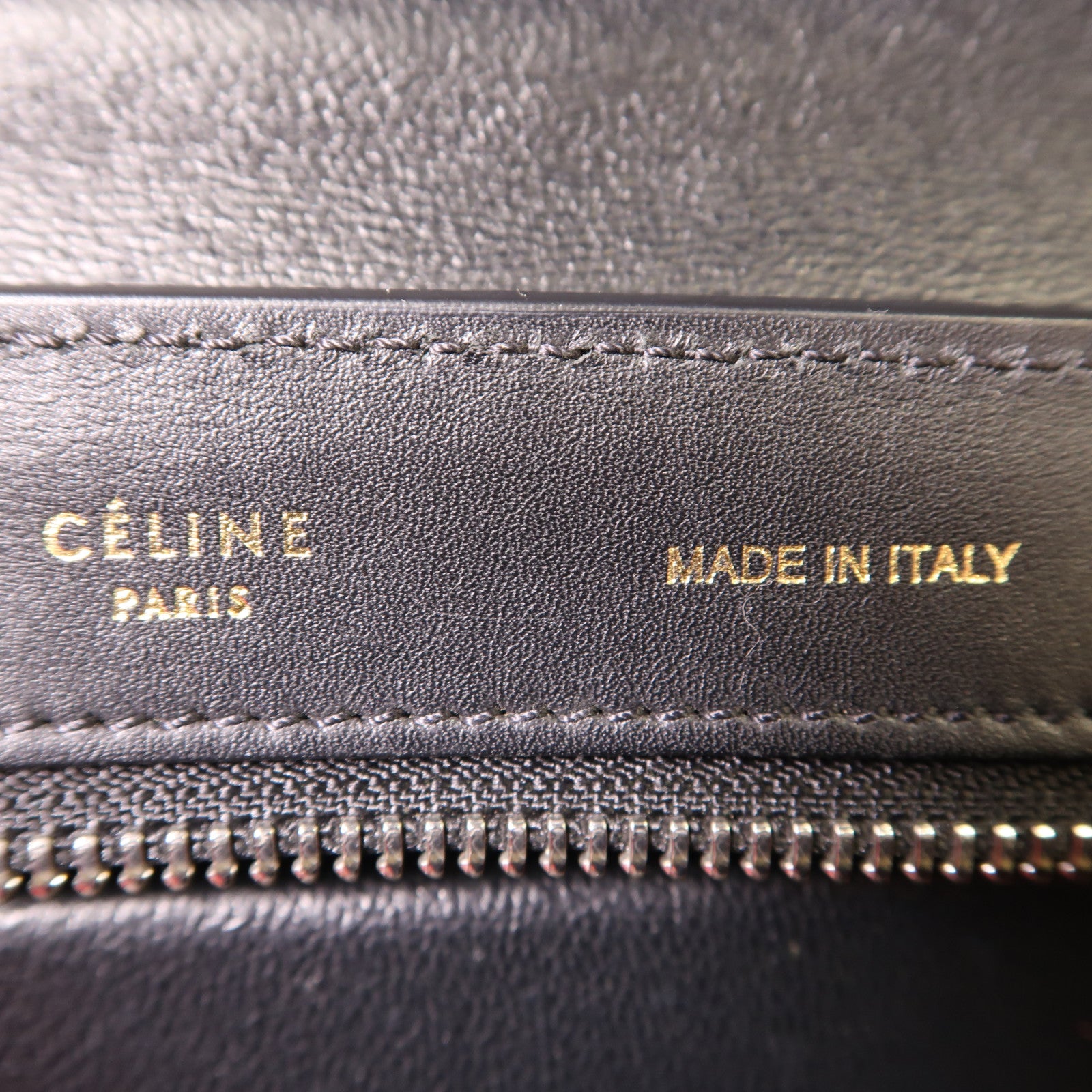 CELINE 牛皮皮革Trapeze銀扣手挽肩背兩用袋