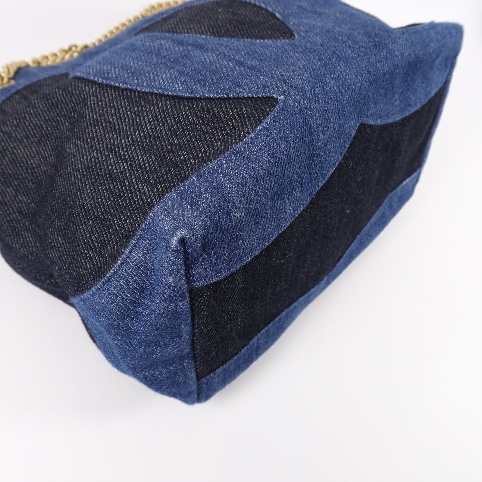 CHANEL 牛仔布Shoulder Bag肩背袋