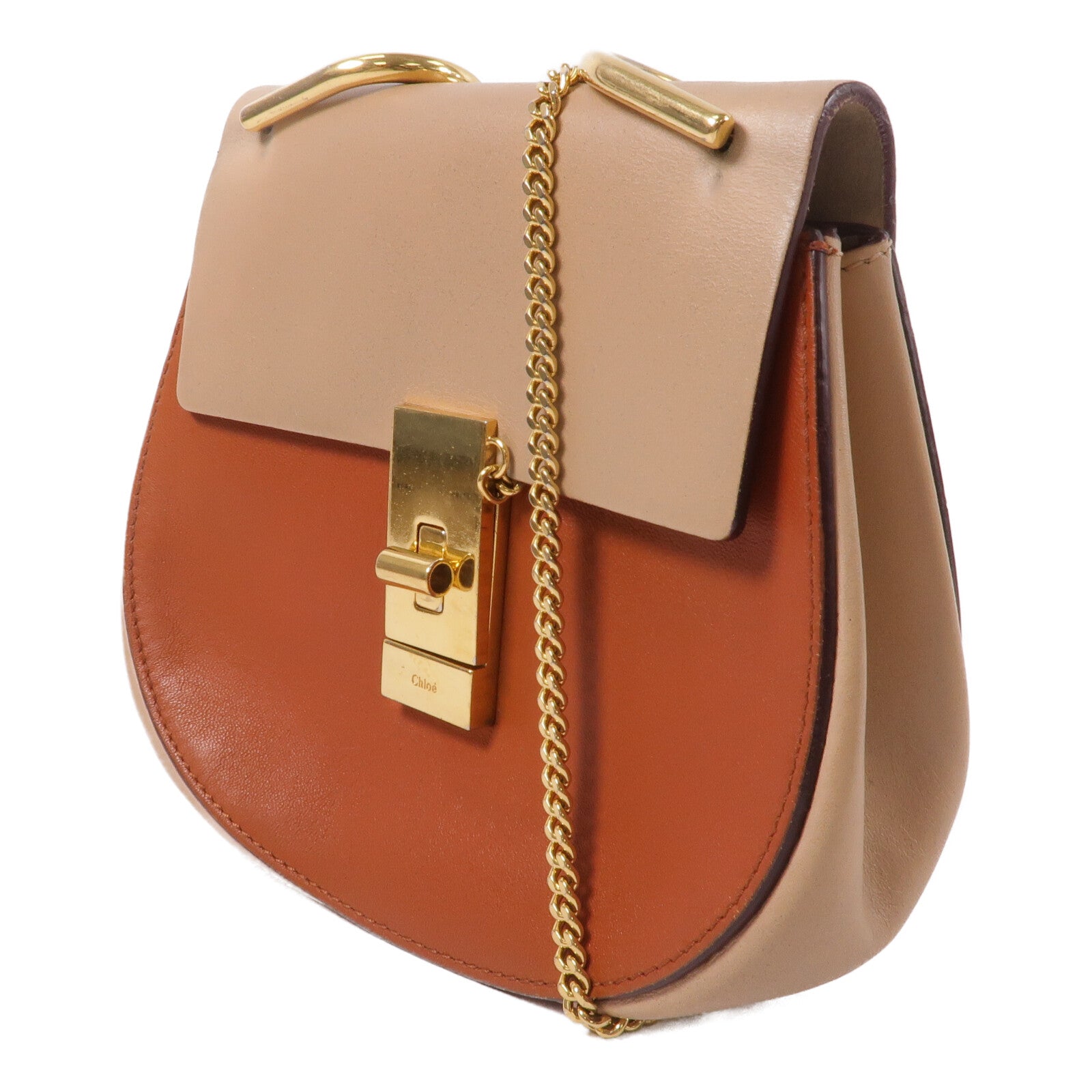 Chloe 牛皮皮革Chain Shoulder鏈帶肩背袋
