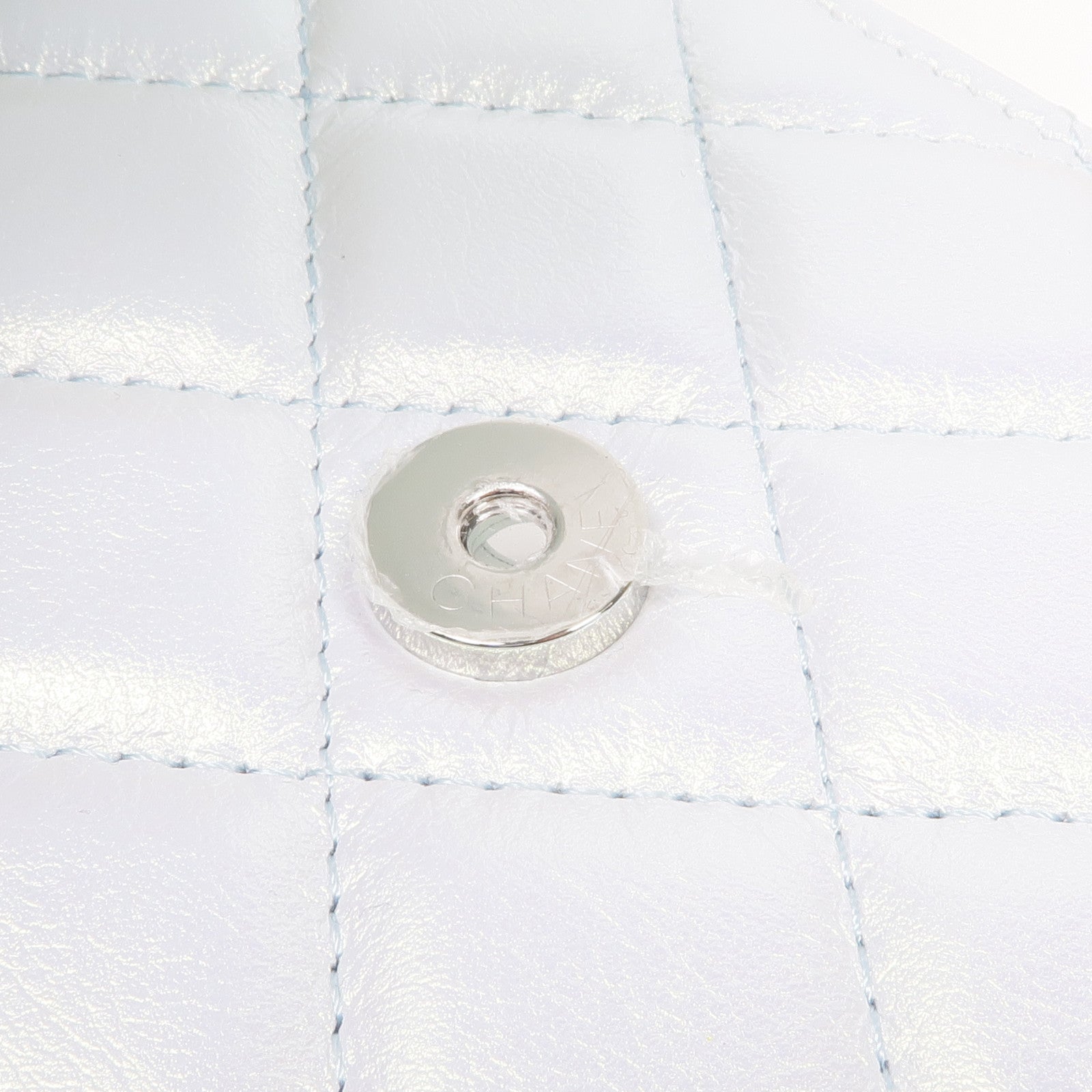 CHANEL 牛皮皮革Phone Bag銀扣鏈帶肩背袋