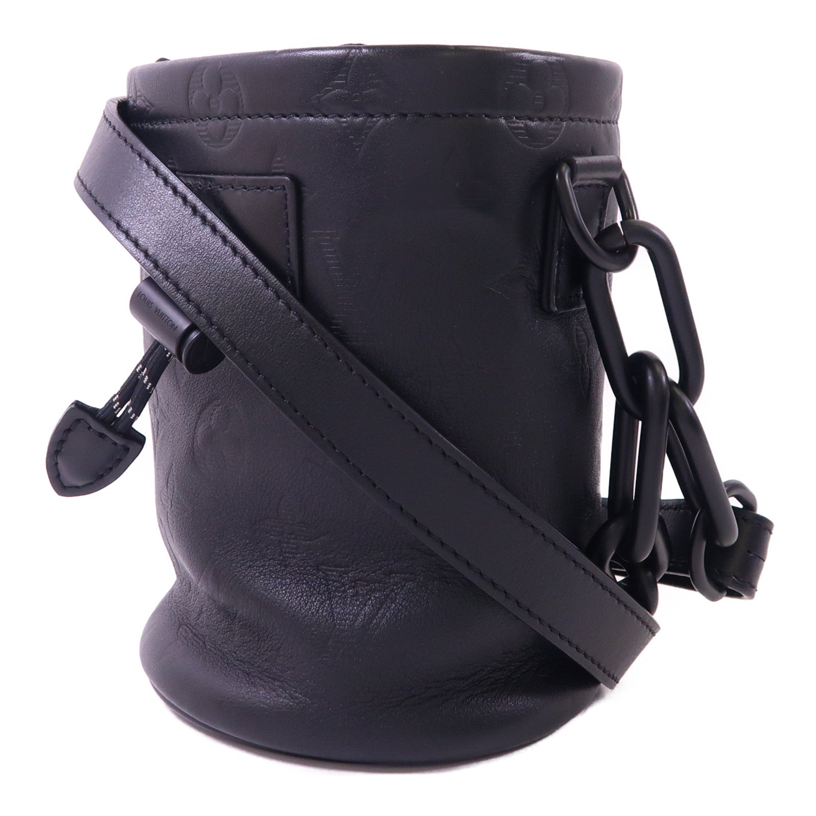 LOUIS VUITTON Monogram Shadow Chalk Nano肩背袋