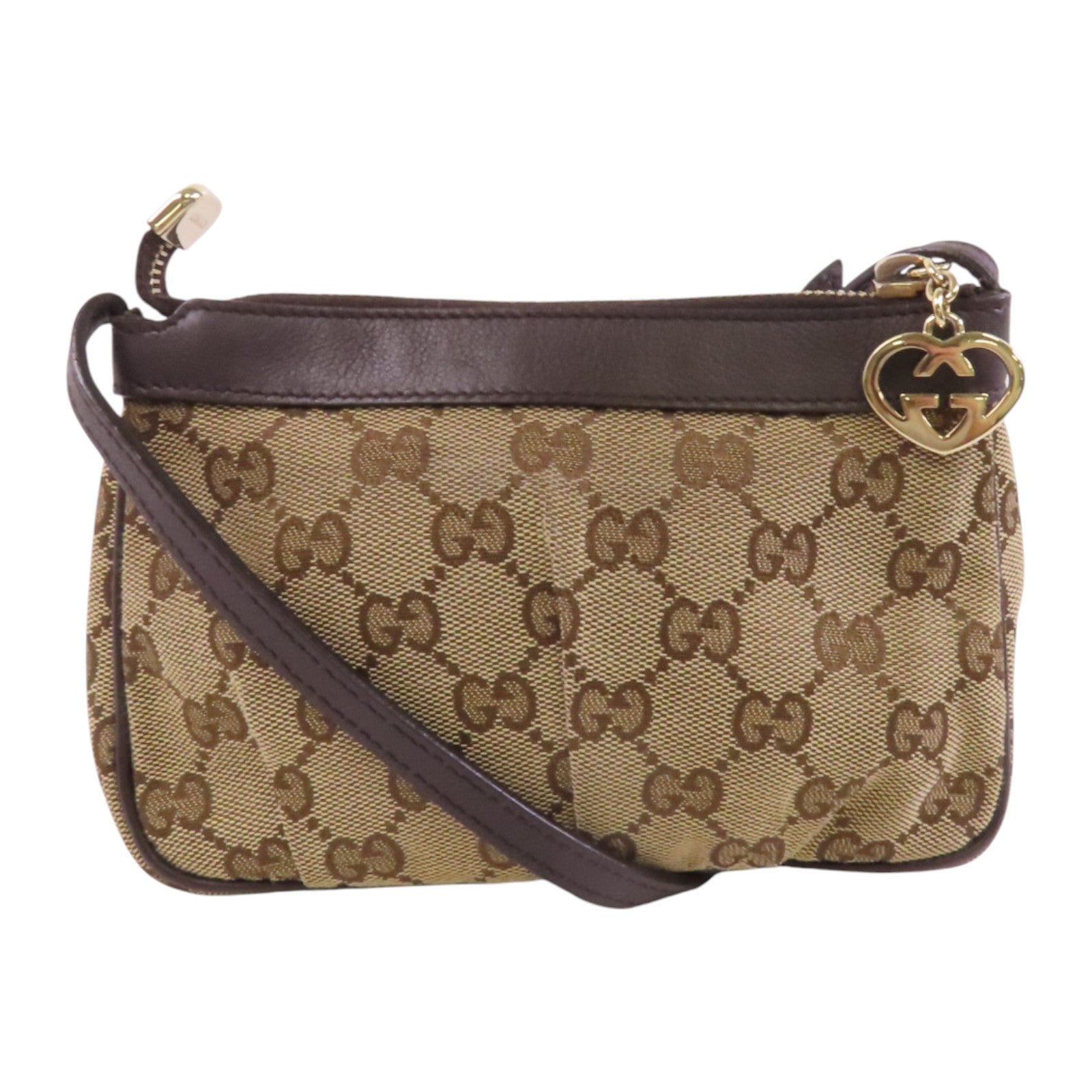 GUCCI GG帆布Mini Shoulder Bag金扣肩背袋