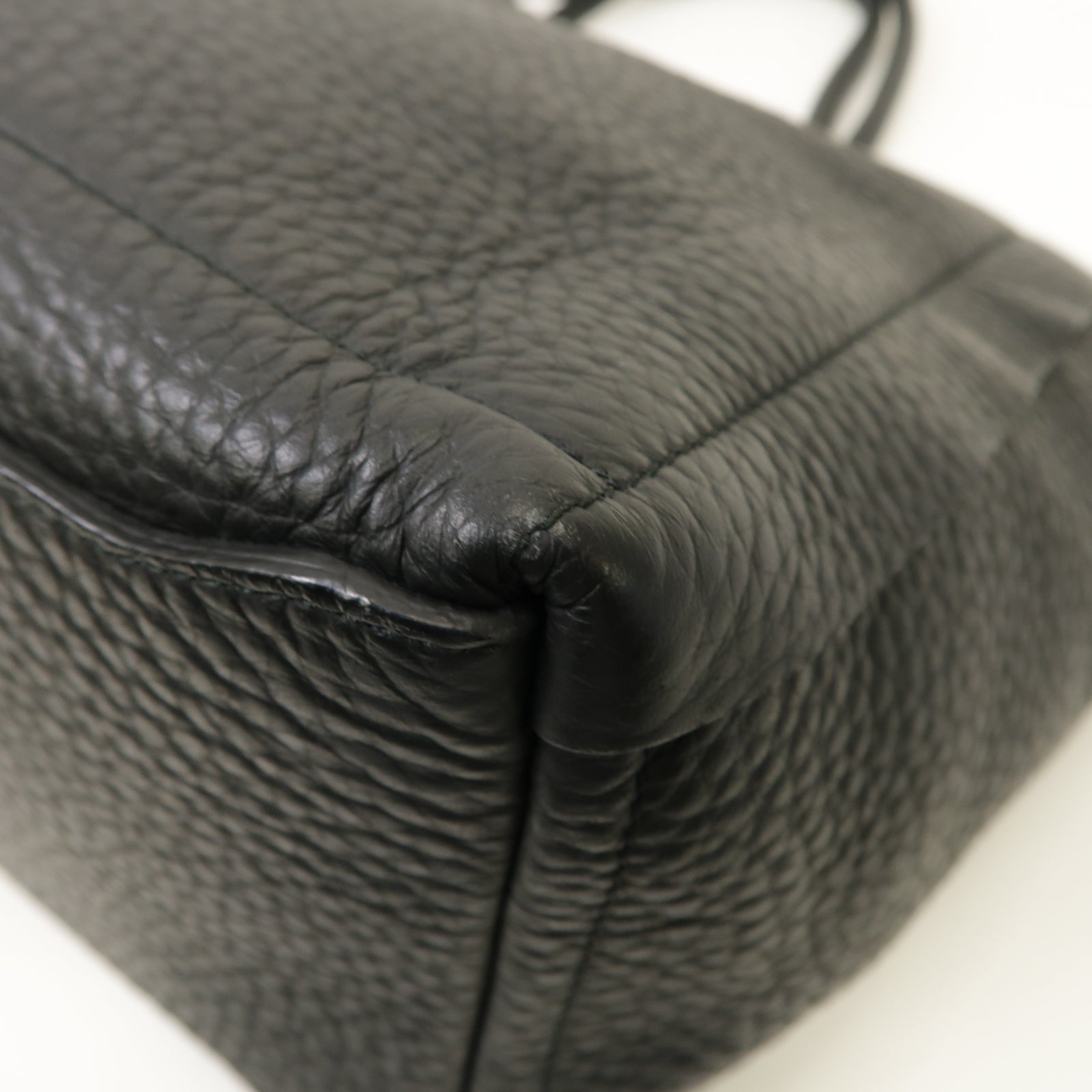 Furla 牛皮皮革Shoulder Bag金扣肩背袋黑色