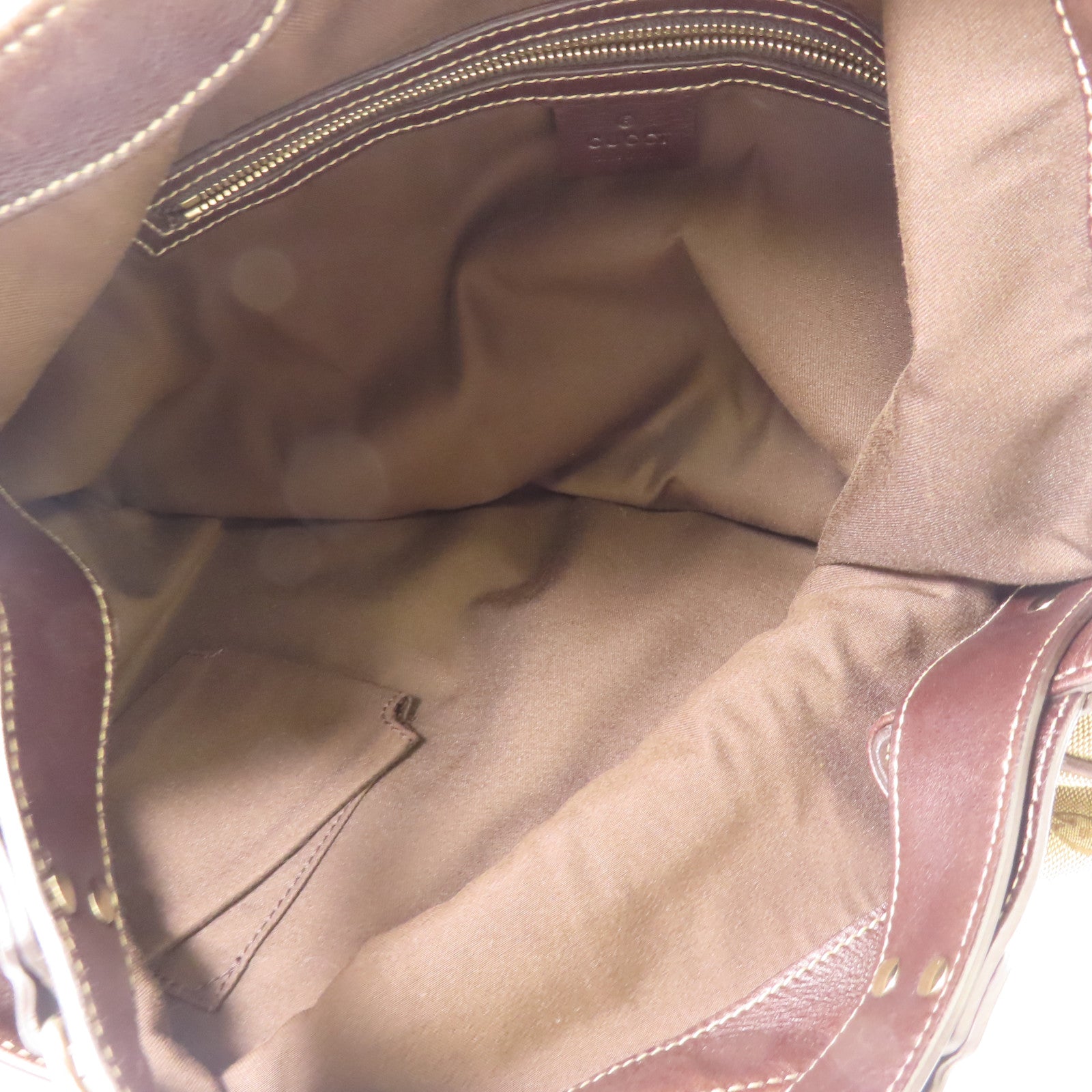 GUCCI 帆布Shoulder Bag金扣肩背袋