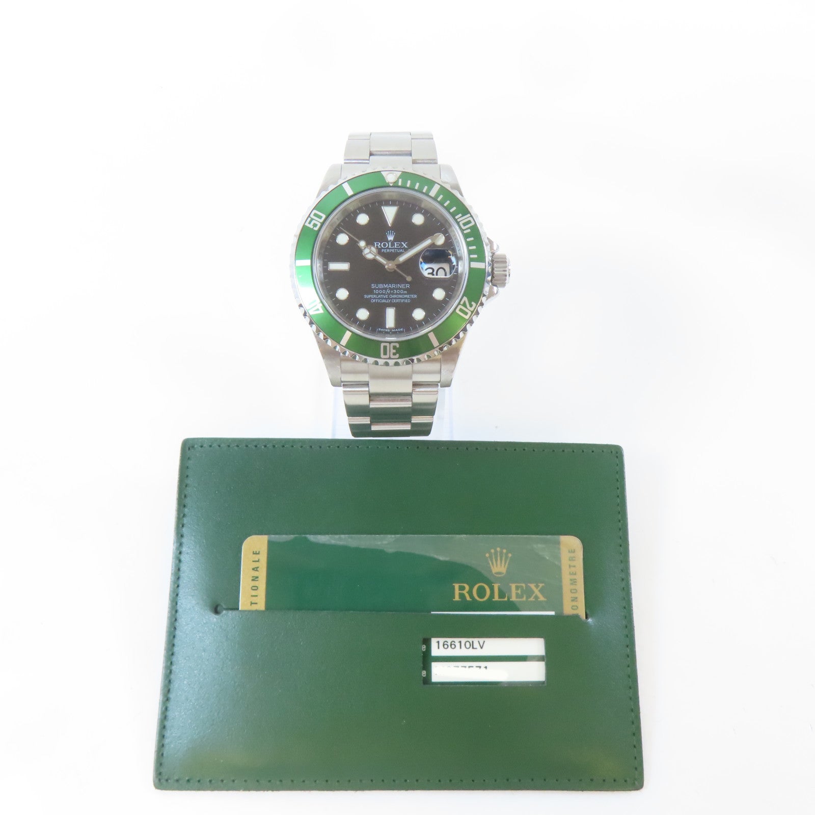 ROLEX Submariner Date不鏽鋼手錶自動機芯黑色#16.5cm
