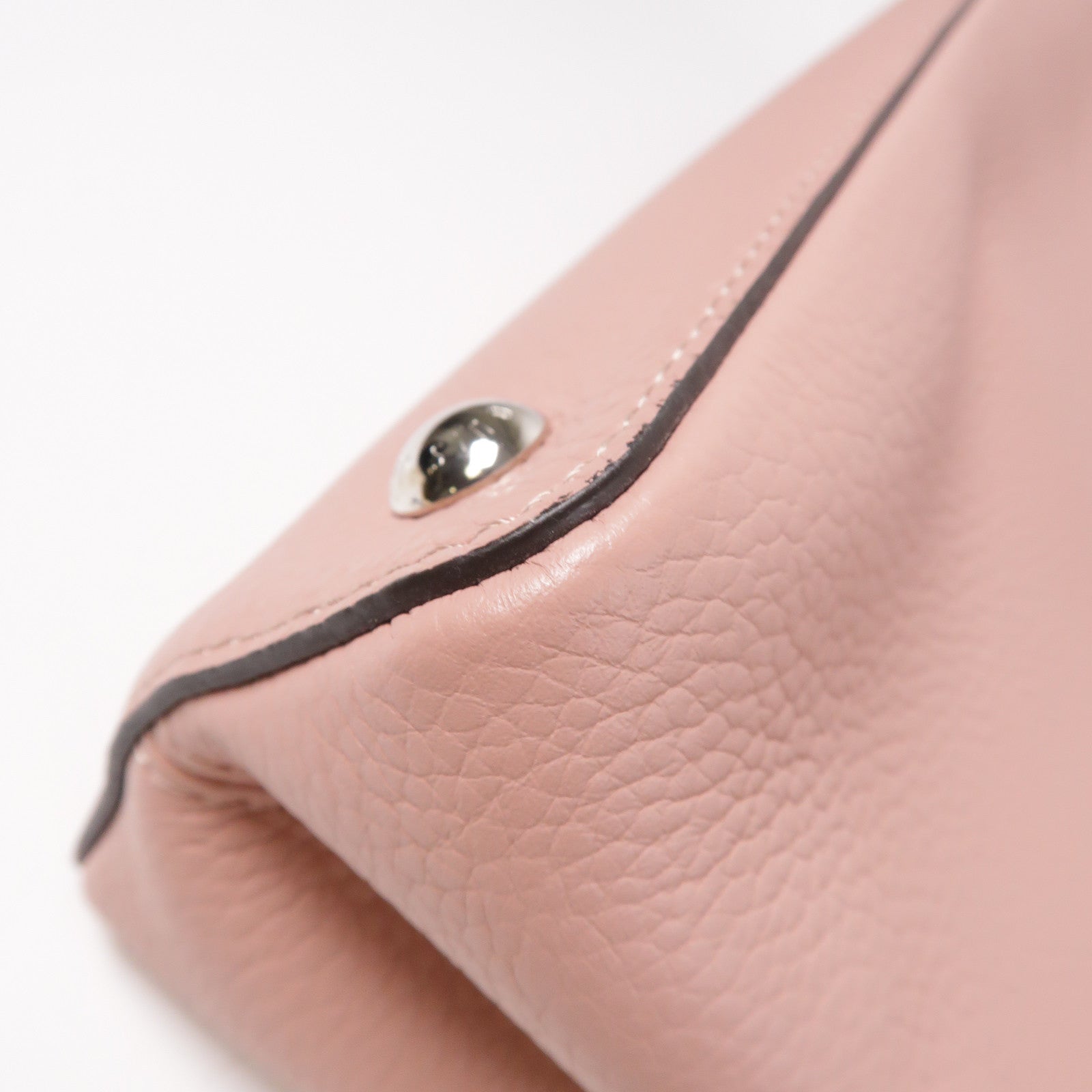 LOUIS VUITTON 【激減優惠】牛皮皮革Capucines MM銀扣手挽肩背兩用袋粉紅色