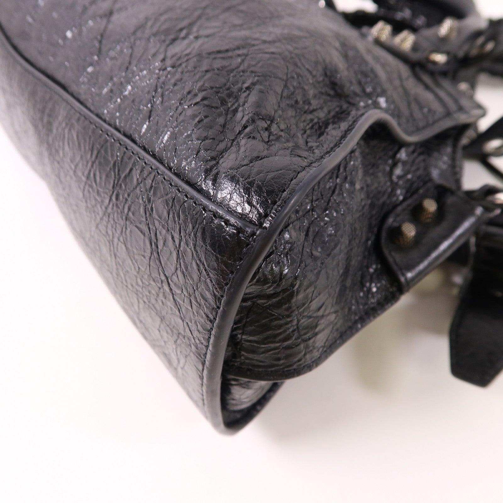 BALENCIAGA 牛皮皮革Neo Cagole銀扣手挽肩背兩用袋
