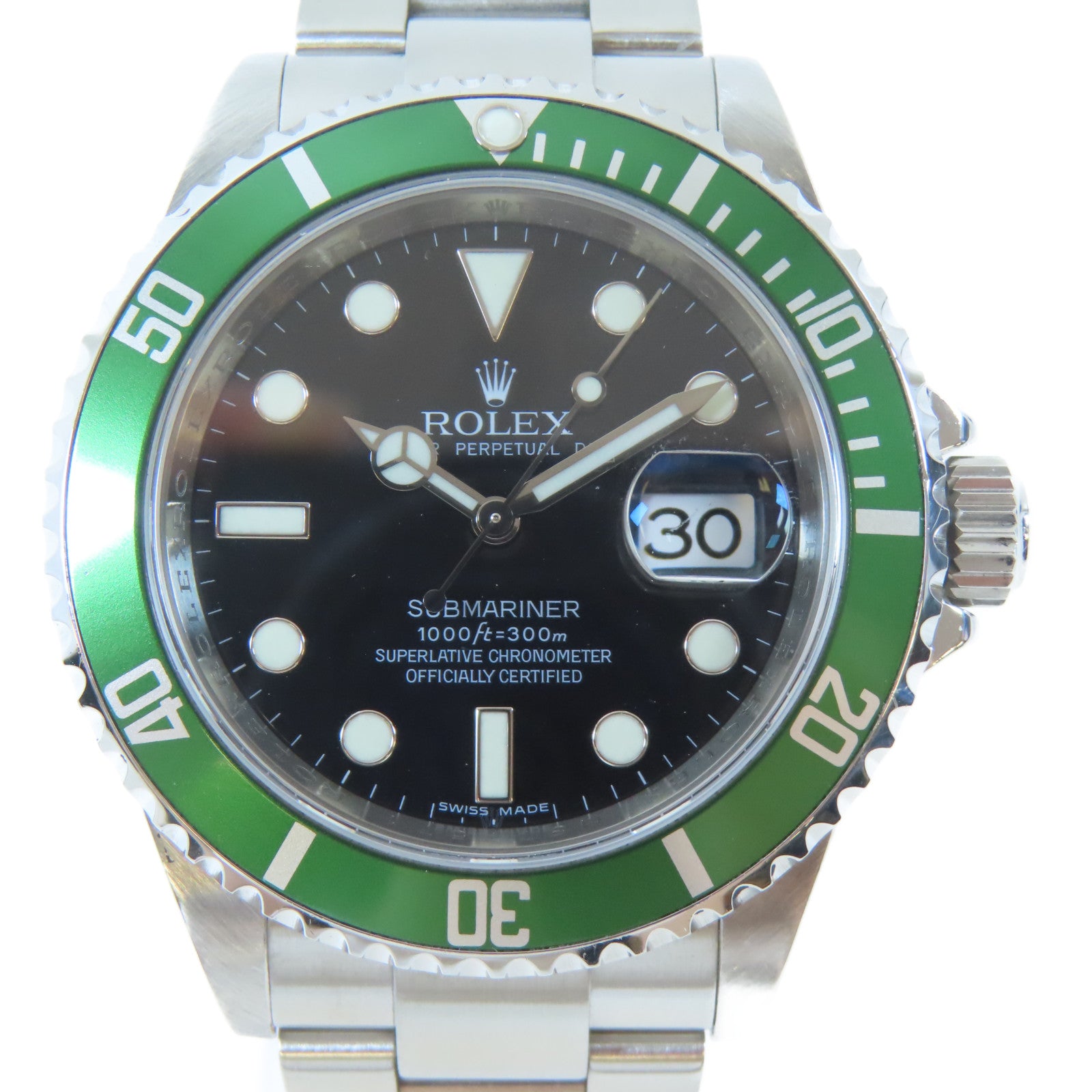 ROLEX Submariner Date不鏽鋼手錶自動機芯黑色#16.5cm