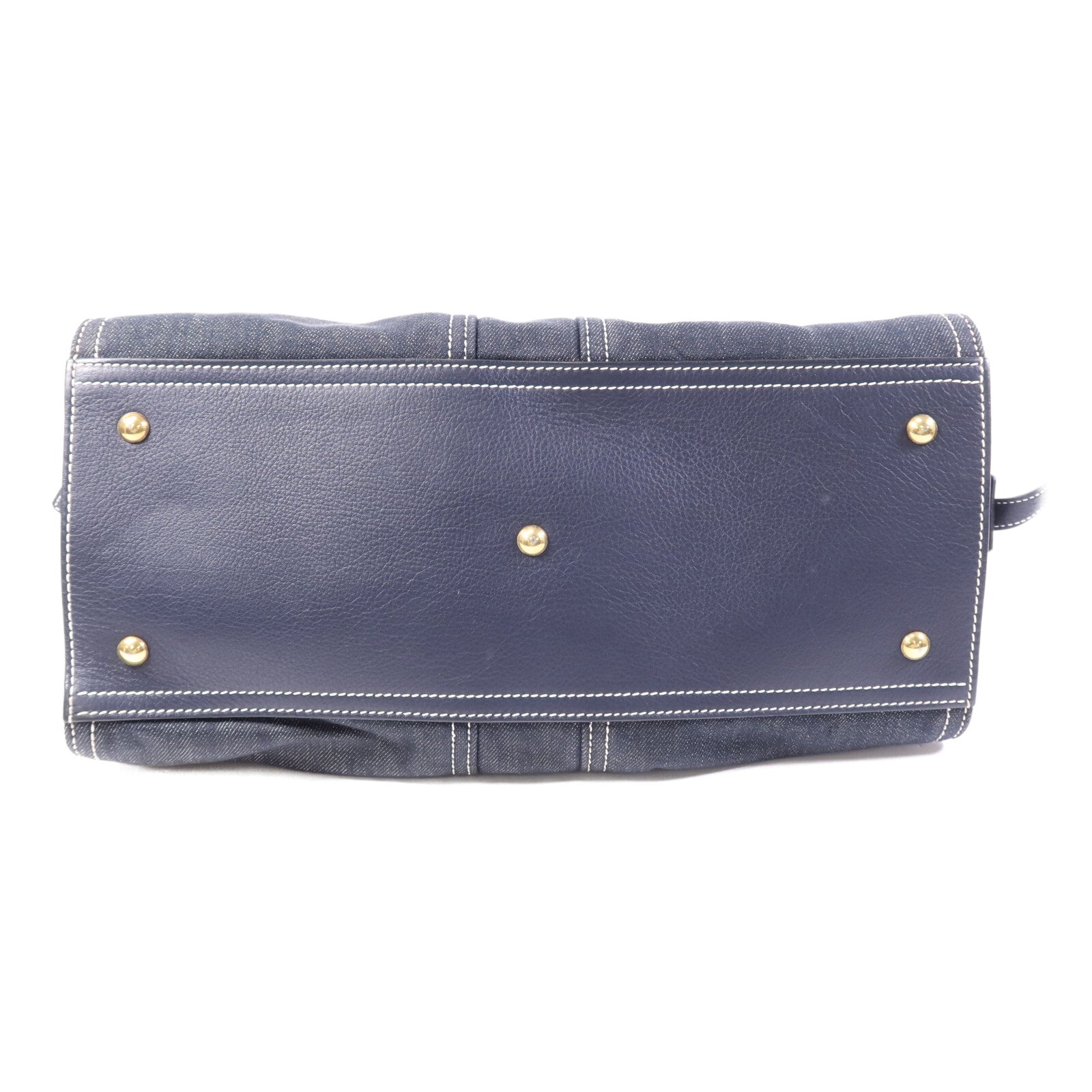 YVES SAINT LAURENT 牛仔布Cabas Chyc Handbag金扣手挽袋