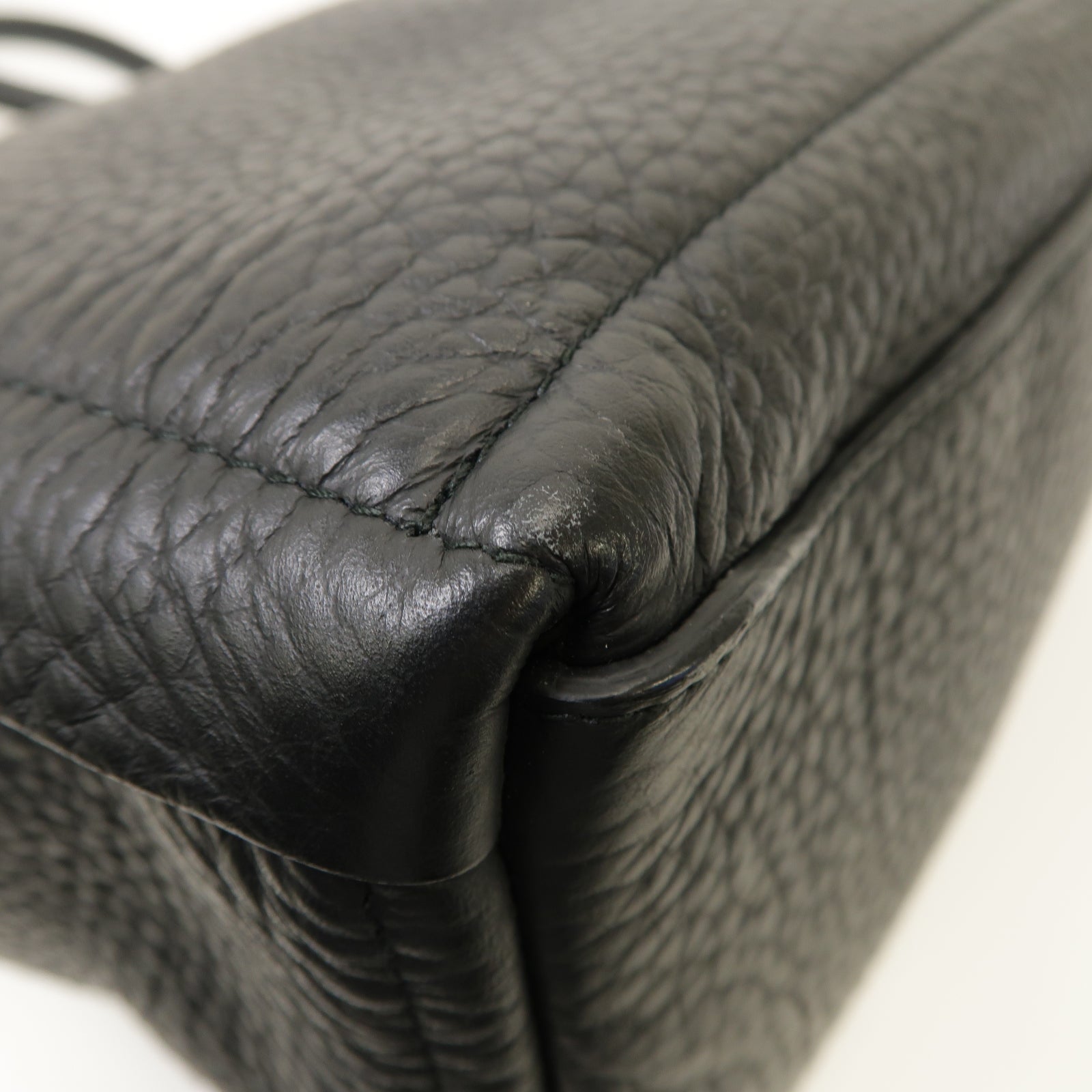 Furla 牛皮皮革Shoulder Bag金扣肩背袋黑色