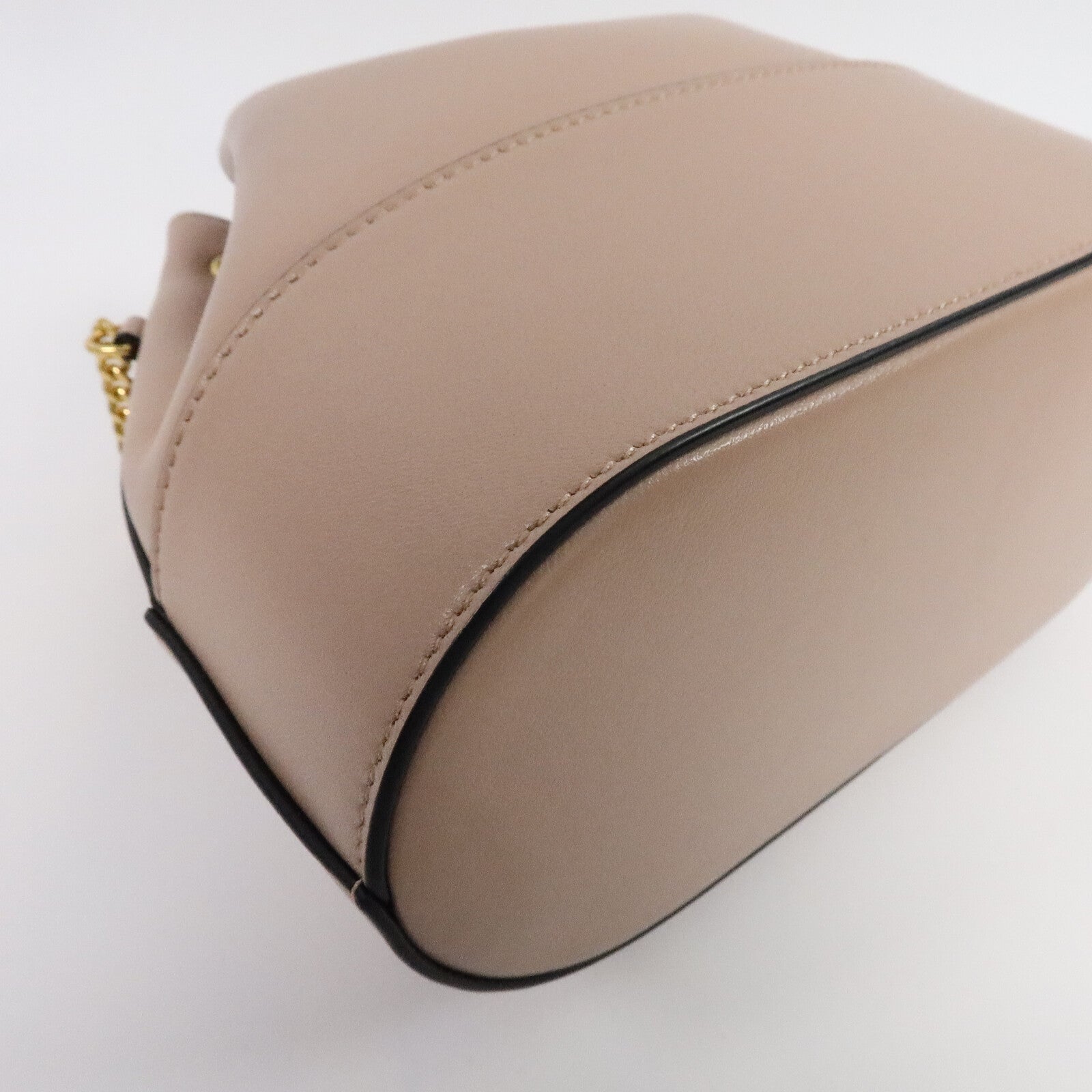 Valentino Nappa皮革VLogo Signature Bucket Bag鏈帶肩背袋