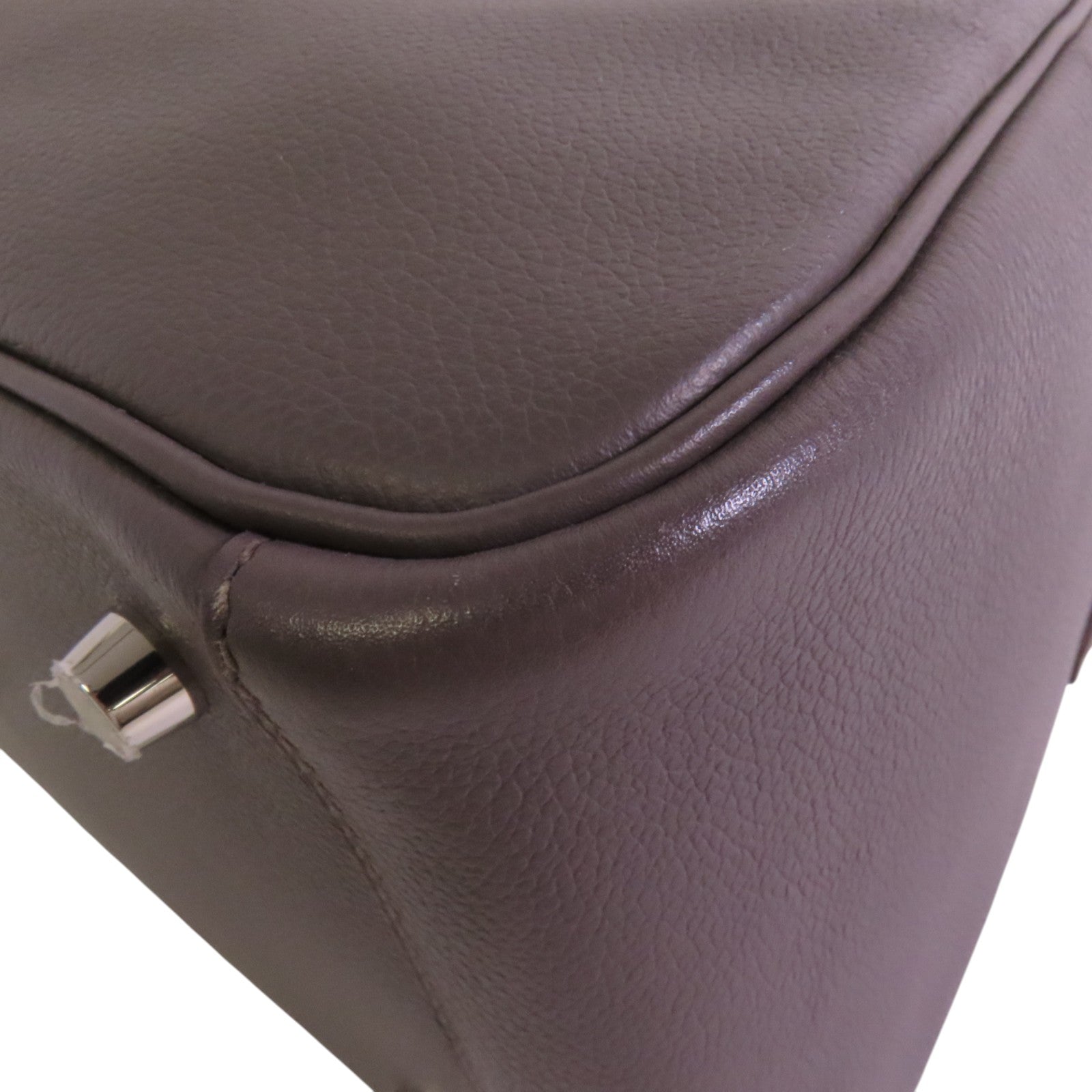 HERMES Evercolor皮革Lindy 26銀扣肩背袋