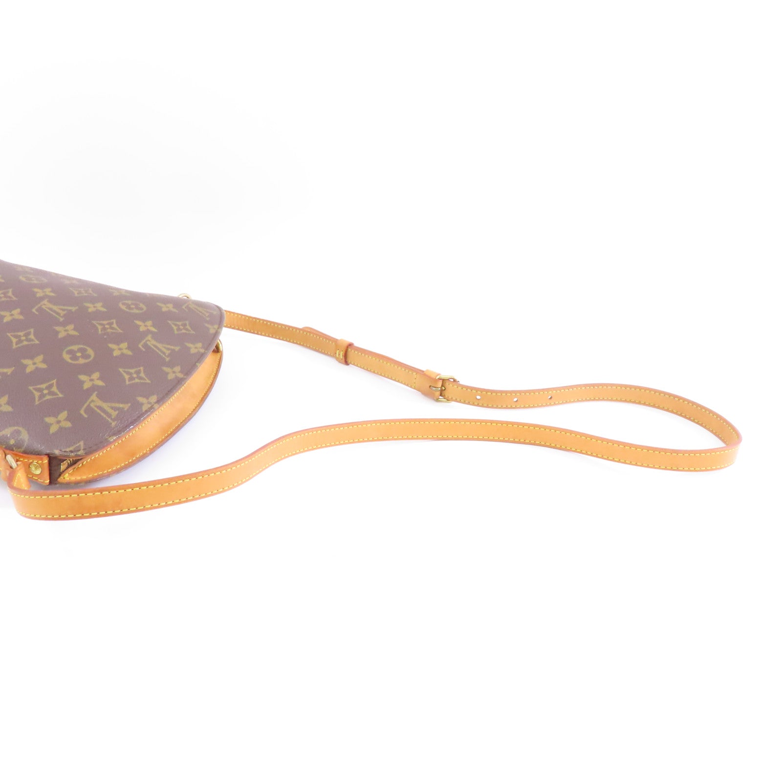 LOUIS VUITTON Monogram Drouot金扣肩背袋棕色