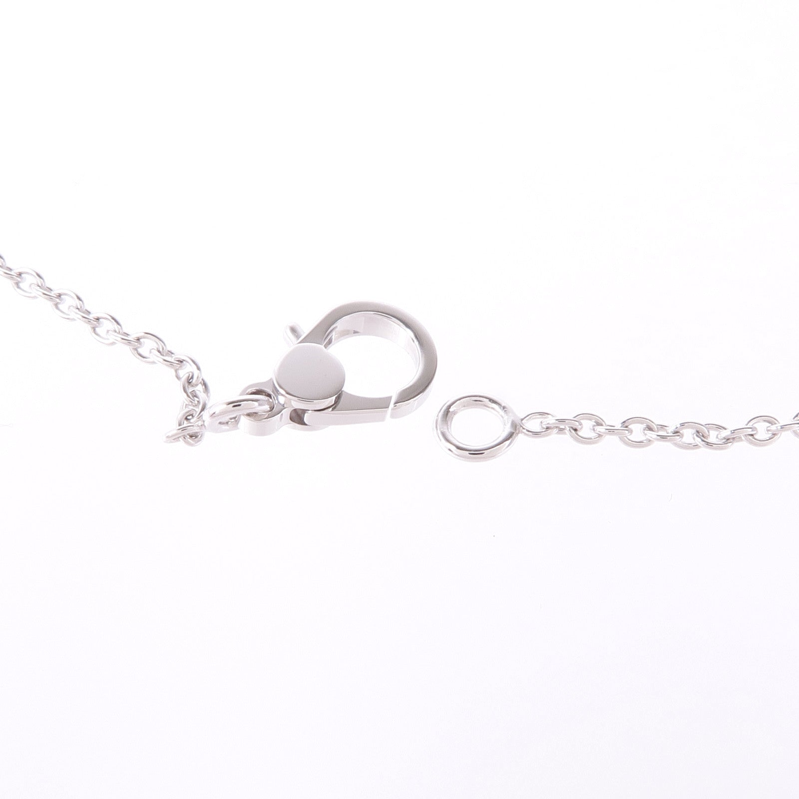 HERMES 18K白金Finesse Pendant鑽石項鍊