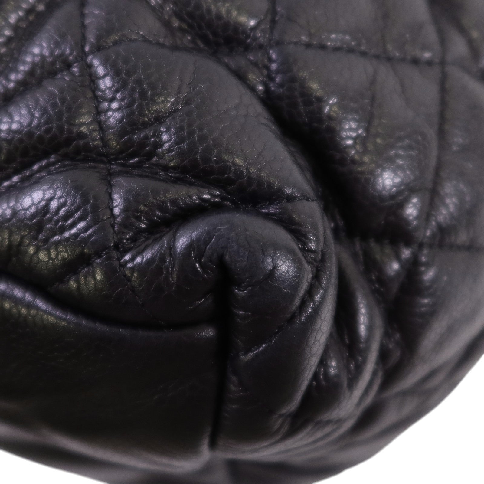 CHANEL 牛皮皮革Coco Cocoon銀扣肩背袋