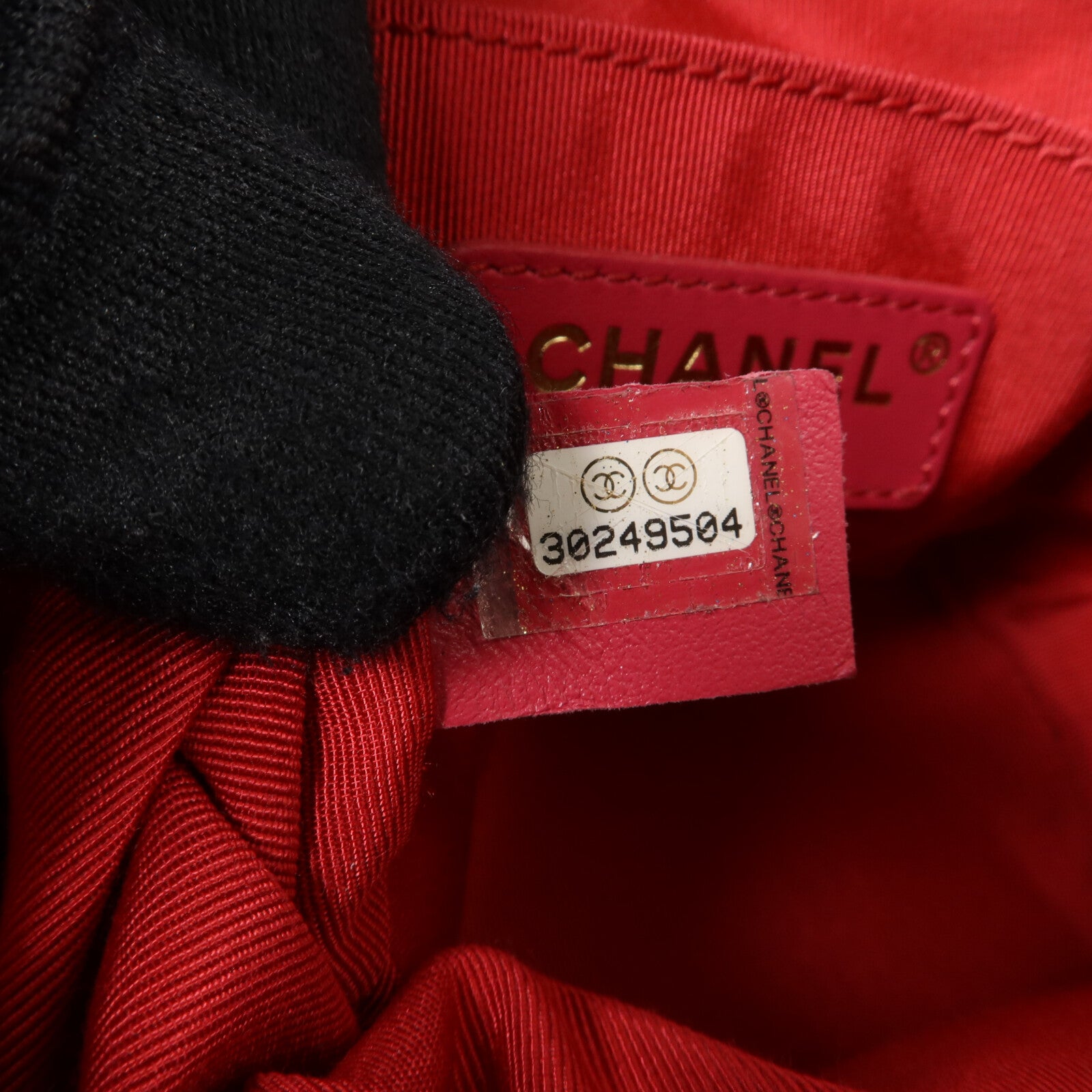 CHANEL 牛皮皮革Mini CC Drawstring Bucket Bag鏈帶肩背袋