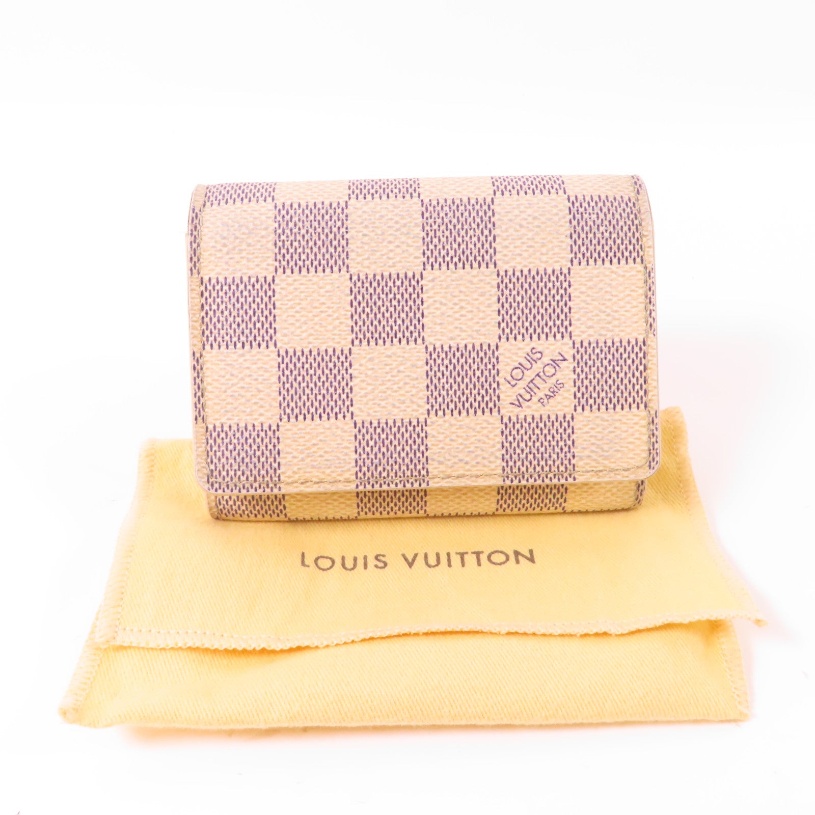 LOUIS VUITTON Damier Azur Card Case卡片套白色